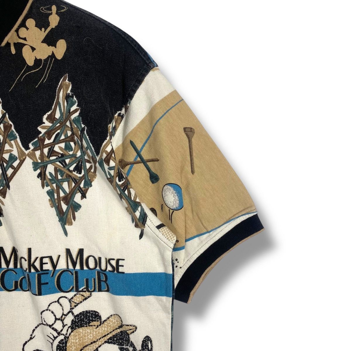 Disney Vintage MICKEY MOUSE Golf Club Competition Fullprint Polo Size US L / EU 52-54 / 3 - 4 Thumbnail