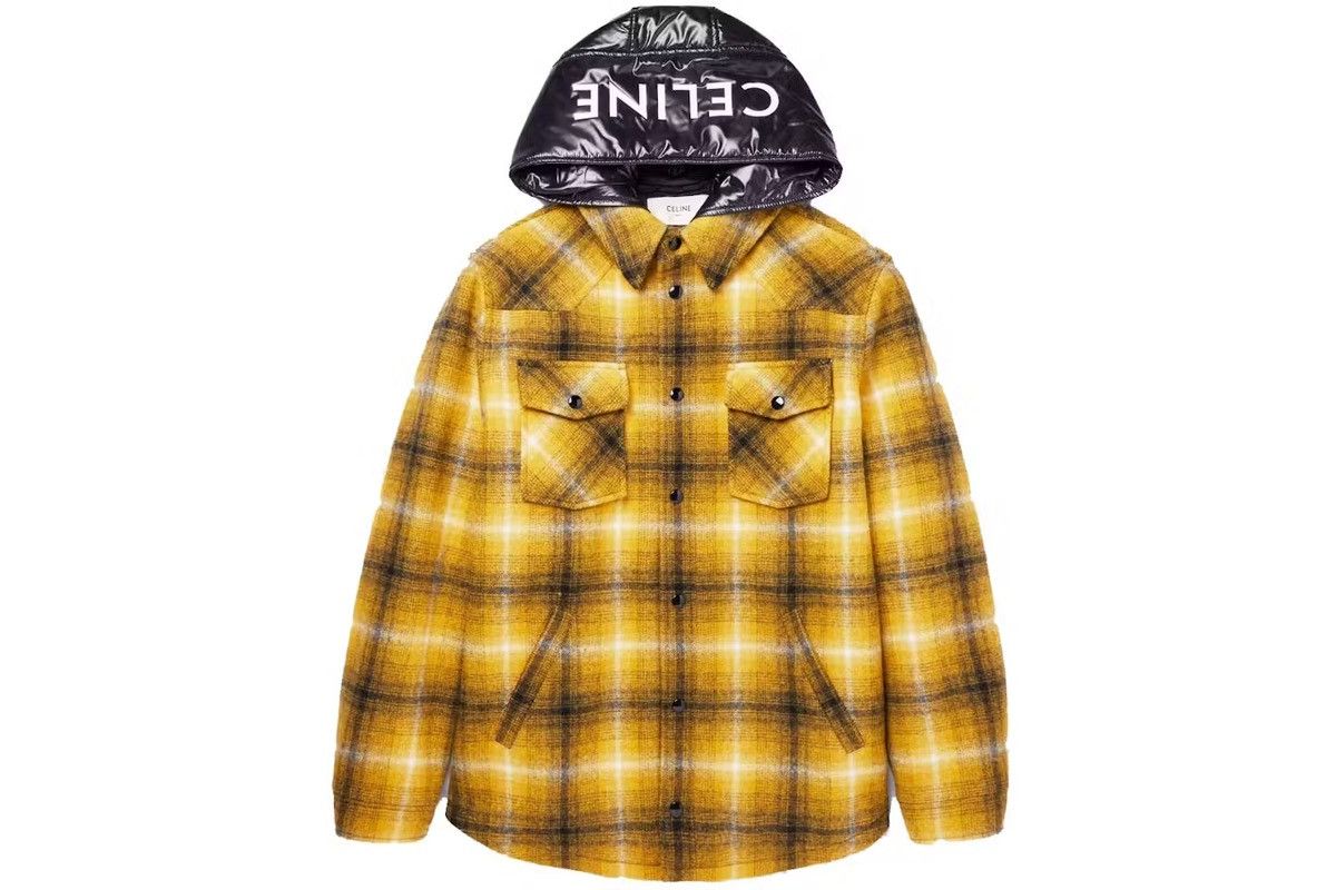 Celine Celine Yellow Flannel Jacket Size US M / EU 48-50 / 2 - 1 Thumbnail