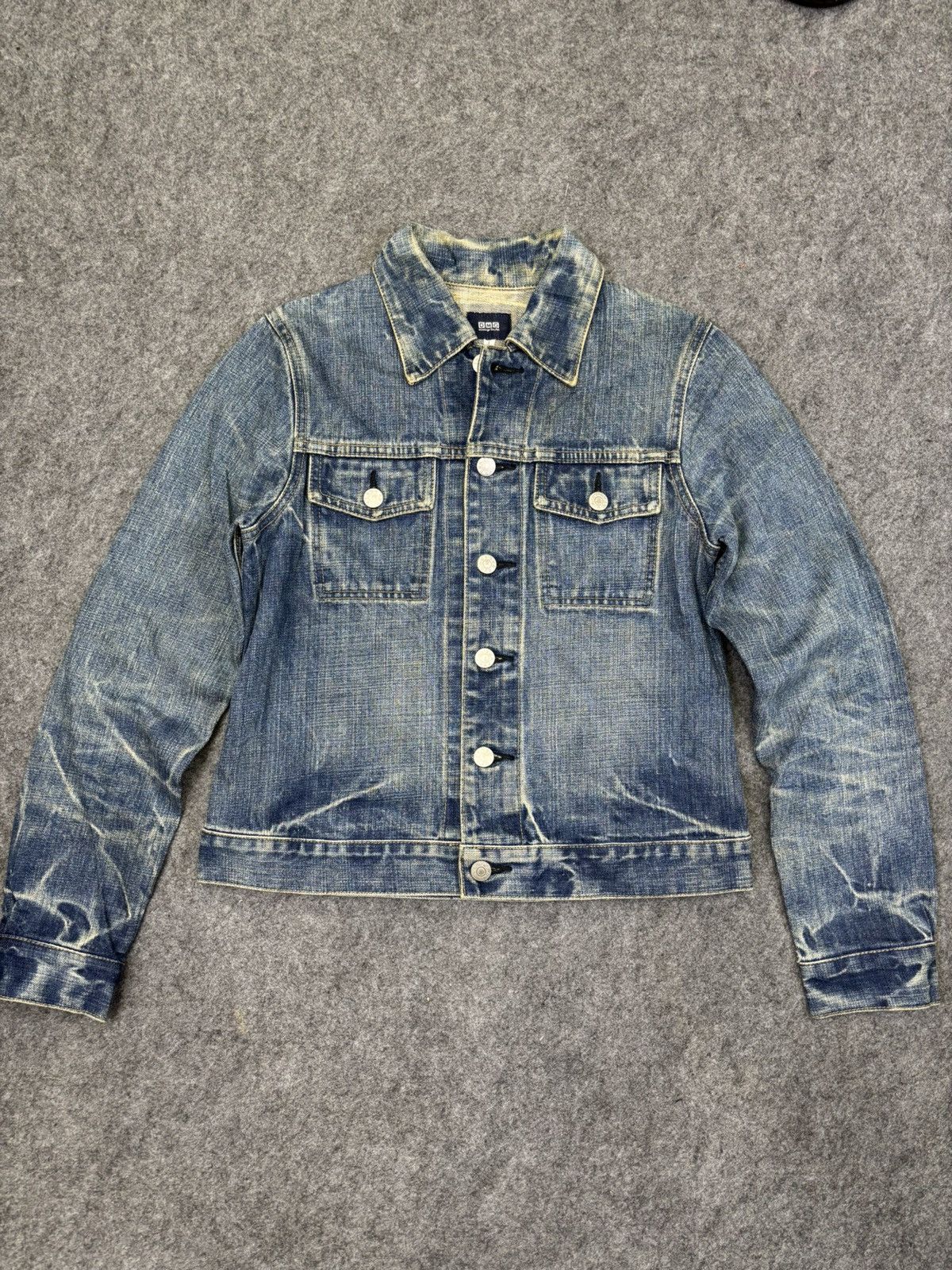 Spellbound 💥Raw Fades💥Vtg DMG Type 3 Trucker Jacket F951 Size US XS / EU 42 / 0 - 14 Thumbnail