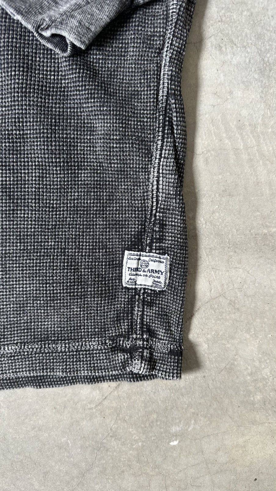 Other LOS ANGELES THIRD & ARMY DENIM CO CHARCHOAL WAFFLE TEE Size US L / EU 52-54 / 3 - 6 Thumbnail