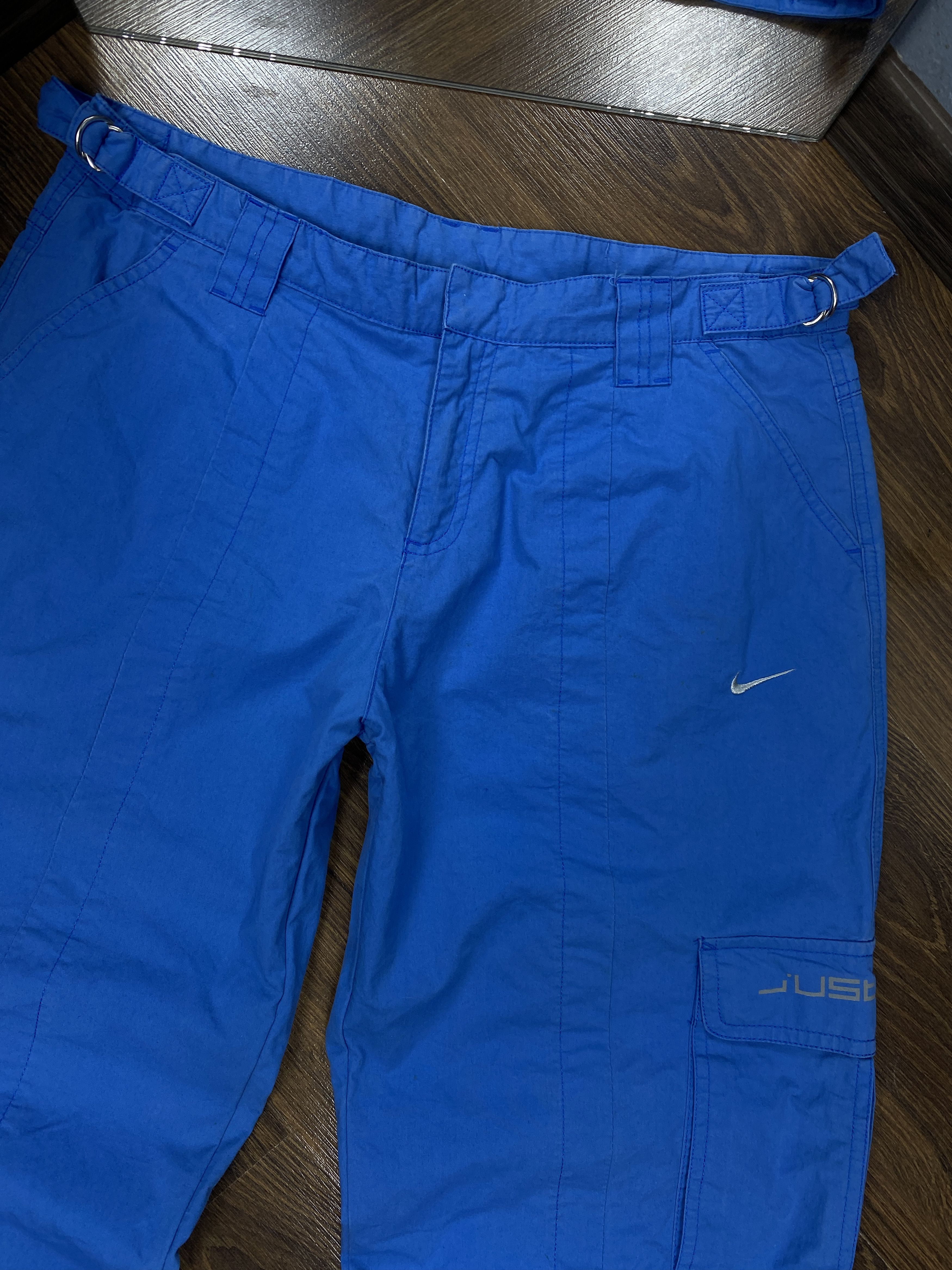 Nike Nike Vintage Womens Nylon Baggy Cargo Pants Y2K Size 32" / US 10 / IT 46 - 2 Thumbnail