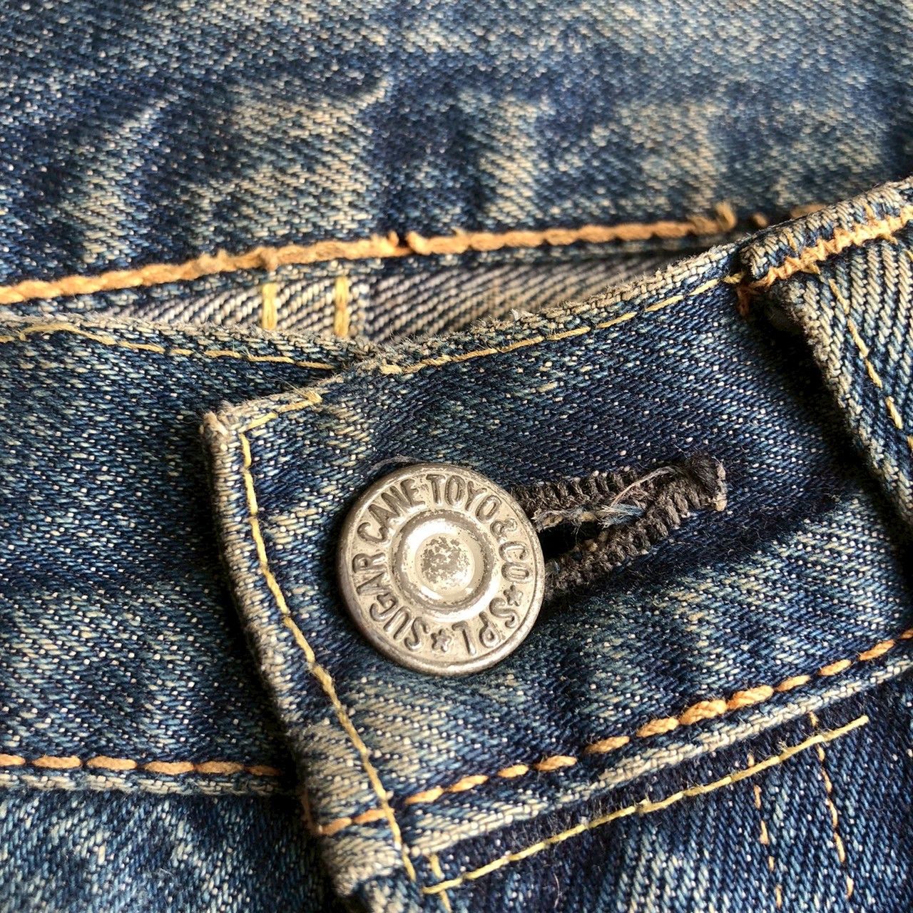 Sugar Cane Vintage Sugar Cane Selvedge Distressed Denim Size US 29 - 9 Thumbnail