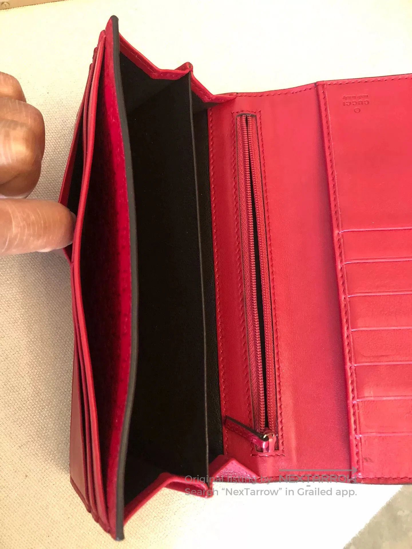 Gucci Gucci Double G Gold Buckle Leather Long Wallet. Size ONE SIZE - 7 Thumbnail