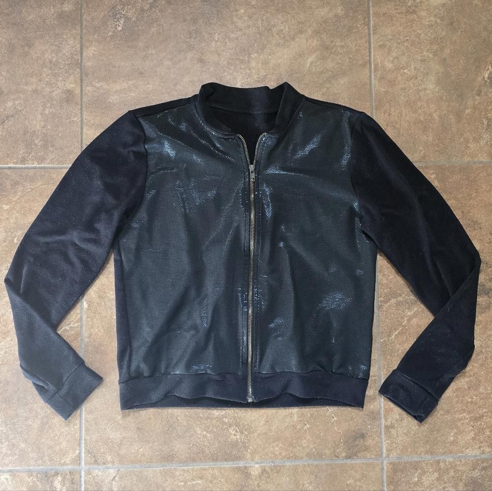 Designer Black Disco Romance | ABUSY | Zip Up Size L / US 10 / IT 46 - 1 Thumbnail