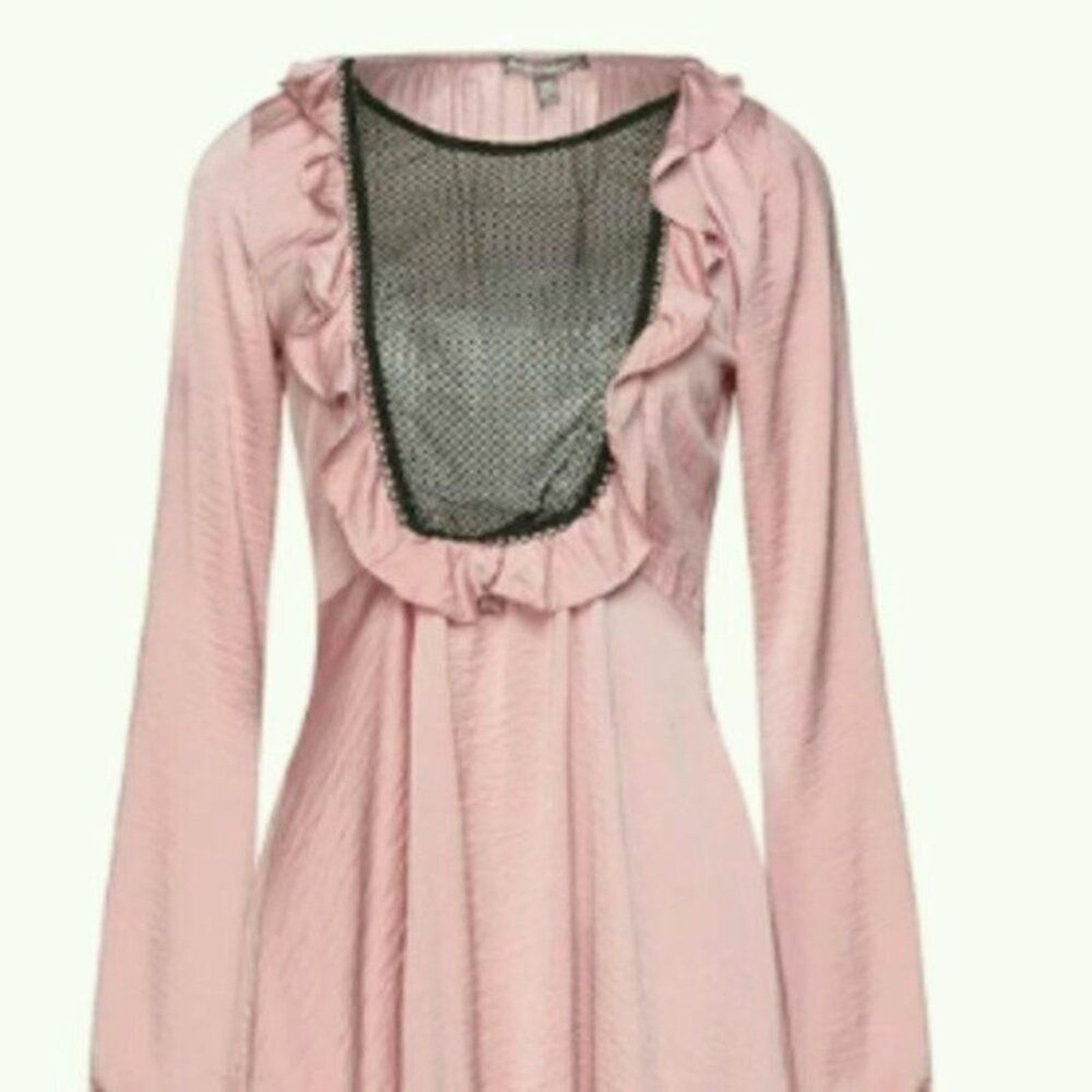 For Love & Lemons For Love and Lemons Pastel Pink Dressing gown Pink L Size L / US 10 / IT 46 - 2 Thumbnail