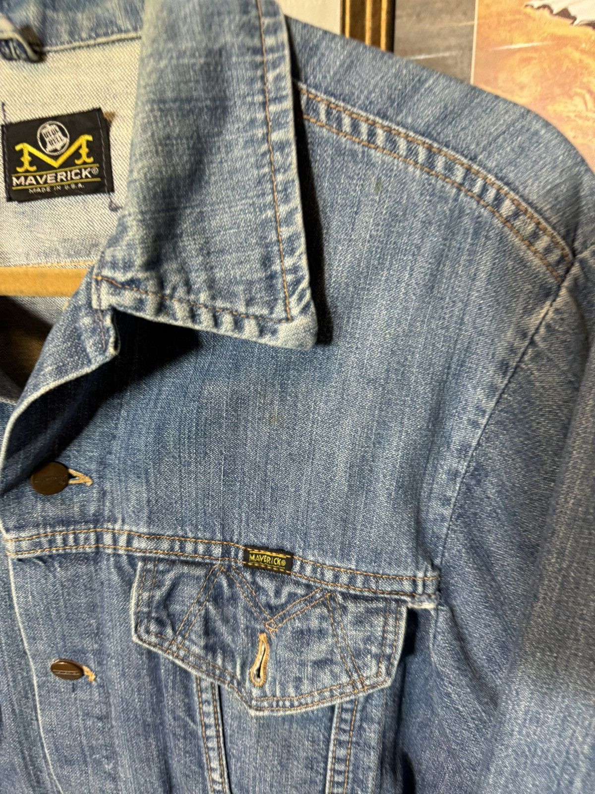 Vintage Vintage Maverick Denim Jacket Size US M / EU 48-50 / 2 - 4 Thumbnail