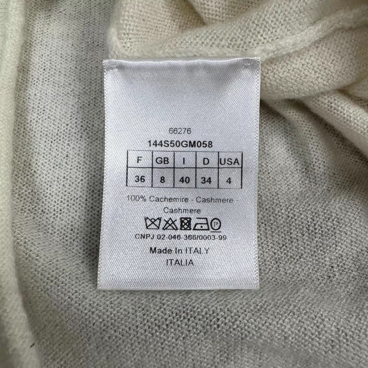 Dior Dior color blocked heart hourglass cashmere sweater Size XS / US 0-2 / IT 36-38 - 8 Thumbnail
