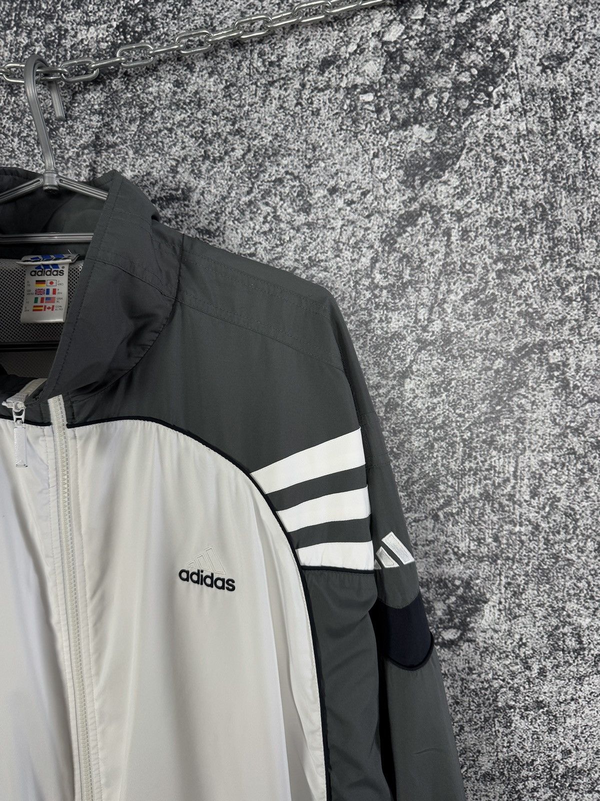 Adidas Adidas Vintage 90s Full Zip Track Jacket Streetwear Size XL Size US XL / EU 56 / 4 - 2 Thumbnail