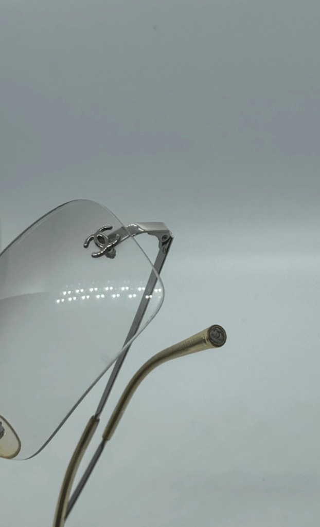 Chanel × Vintage CHANEL 4017 Sunglasses Rimless Rhinestone 4017 Vintage Size ONE SIZE - 4 Thumbnail