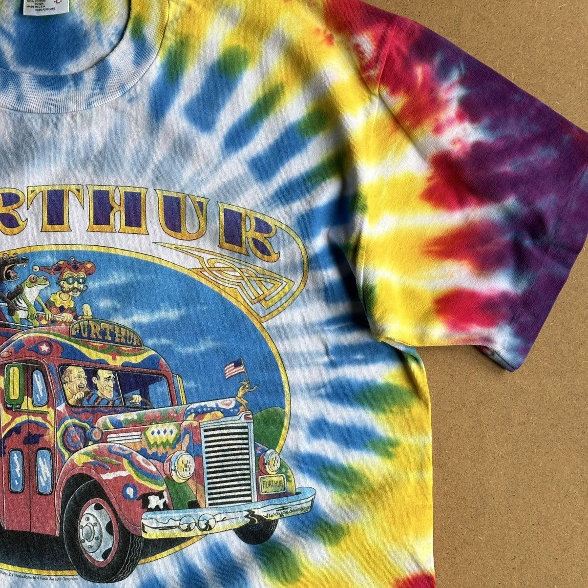 Grateful Dead Vintage 1996 Grateful Dead Furthur Bus Kesey Pranksters Tee Size US L / EU 52-54 / 3 - 14 Thumbnail