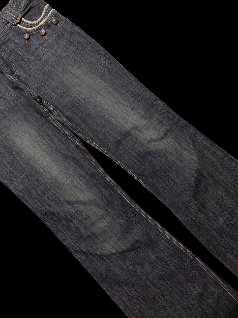 GOSTAR DE FUGA FLARE Vintage Lacoupe Pour Remme Japan Designer Mudwash Jean Size US 34 / EU 50 - 7 Thumbnail