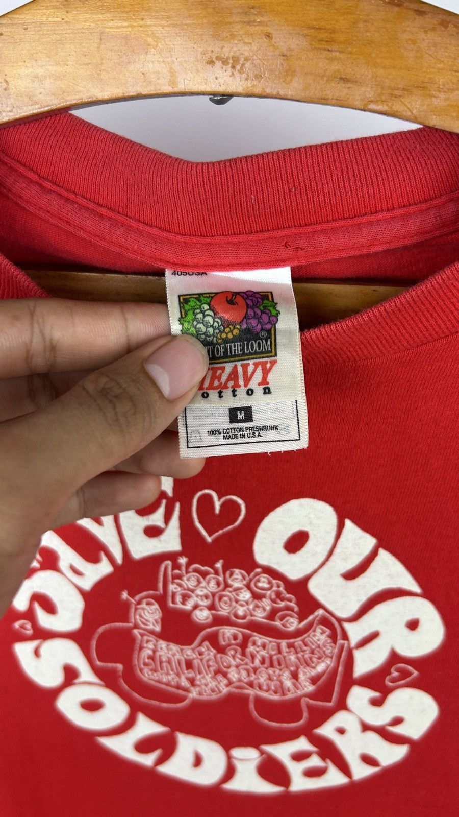 Vintage 1990s Save Our Soldiers Size US M / EU 48-50 / 2 - 8 Thumbnail
