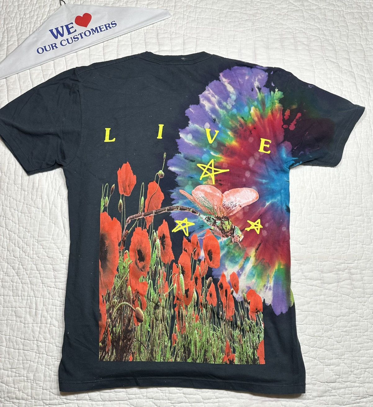 Travis Scott Travis Scott Europe Exclusive Astro Tour Tee Tie Dye/ Medium Size US M / EU 48-50 / 2 - 2 Thumbnail
