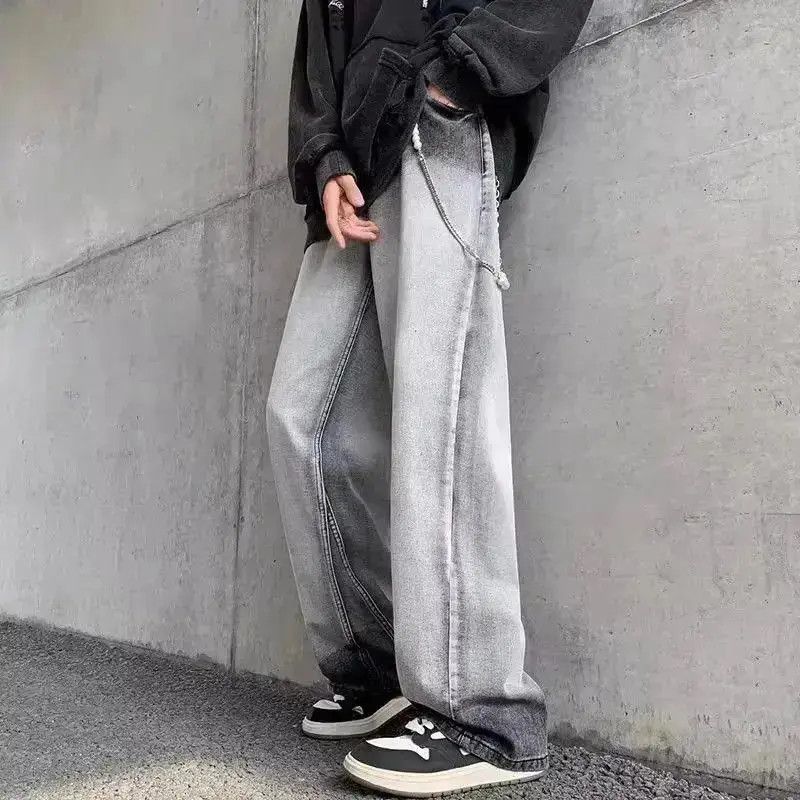 Japanese Brand Loose straight casual gradient jeans Size US 32 / EU 48 - 3 Thumbnail