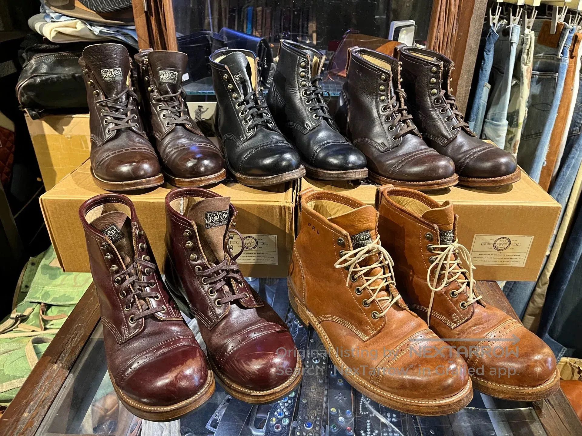 RRL Ralph Lauren rrl military boots in four colors available. Size US 9 / EU 42 - 1 Thumbnail