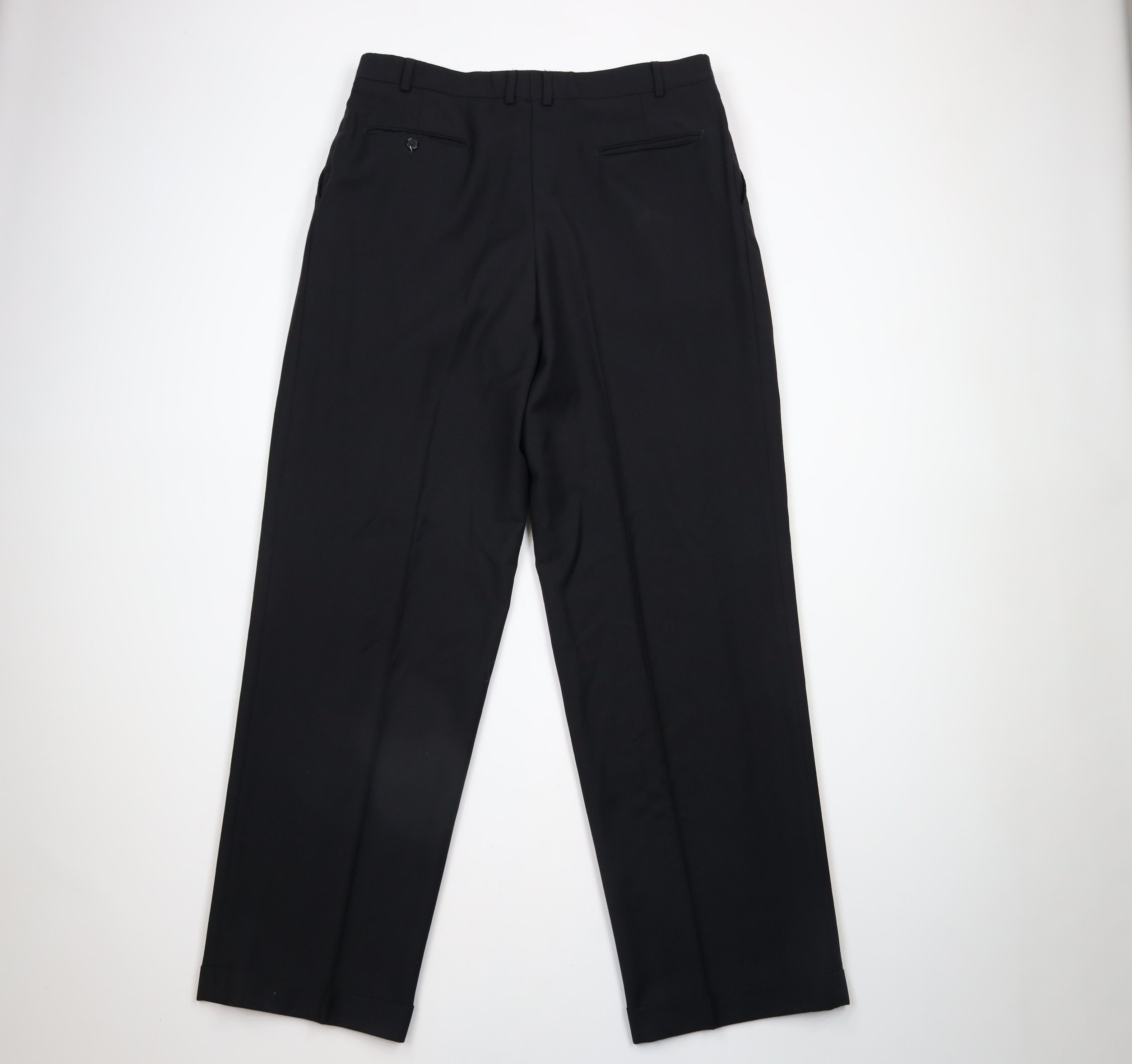 Vintage Vintage 90s Streetwear Pleated Cuffed Wide Leg Chino Pants Size US 36 / EU 52 - 10 Thumbnail
