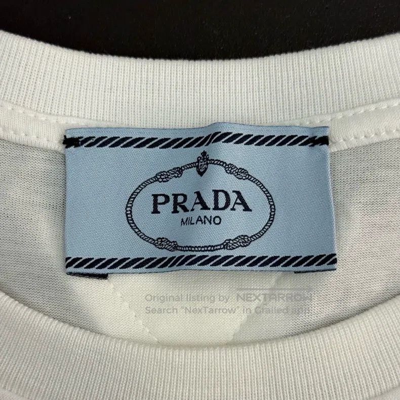 Prada Prada White cloth triangle label short sleeves Size US M / EU 48-50 / 2 - 5 Thumbnail