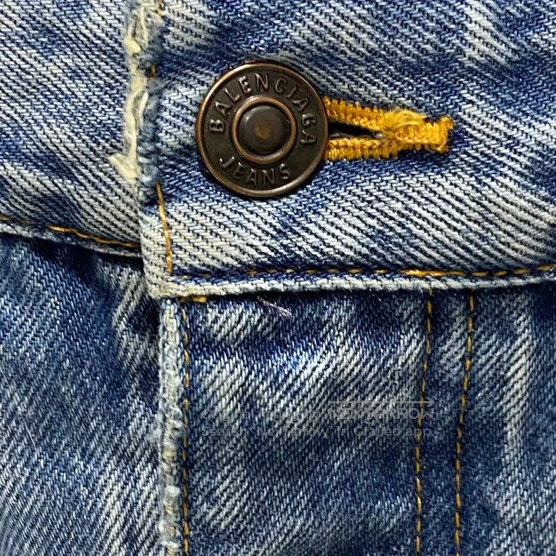 Balenciaga Balenciaga Washed Blue Destroyed Denim Pants Size US 32 / EU 48 - 5 Thumbnail