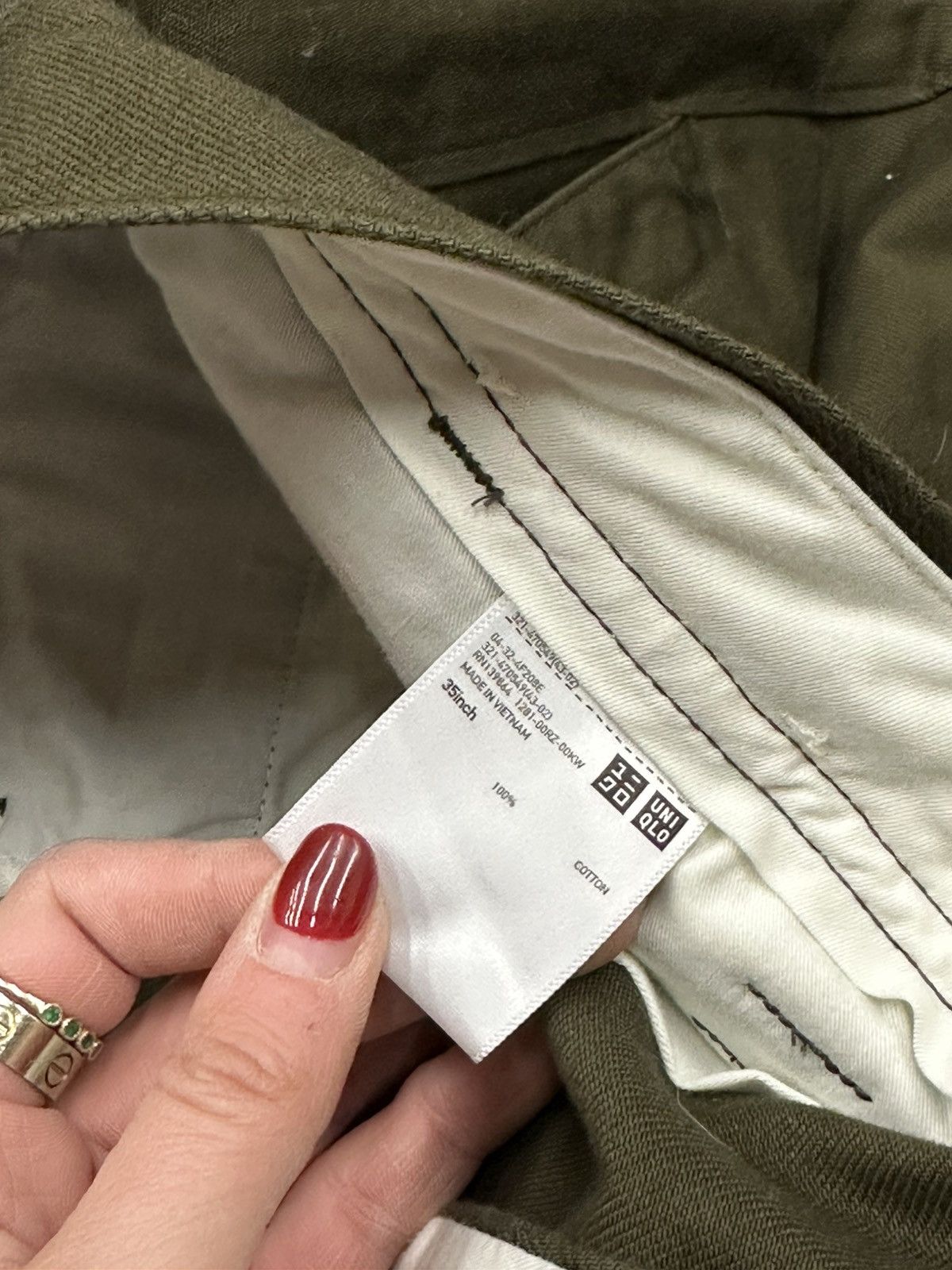 Uniqlo Y2K uniqlo dressy baggy chino pants Size US 35 - 5 Thumbnail