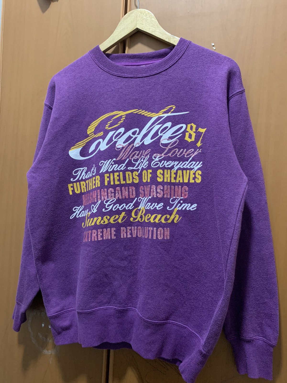 Japanese Brand Vintage Japanese Brand Evolve Glitter Printed Sweatshirt Size US L / EU 52-54 / 3 - 2 Thumbnail
