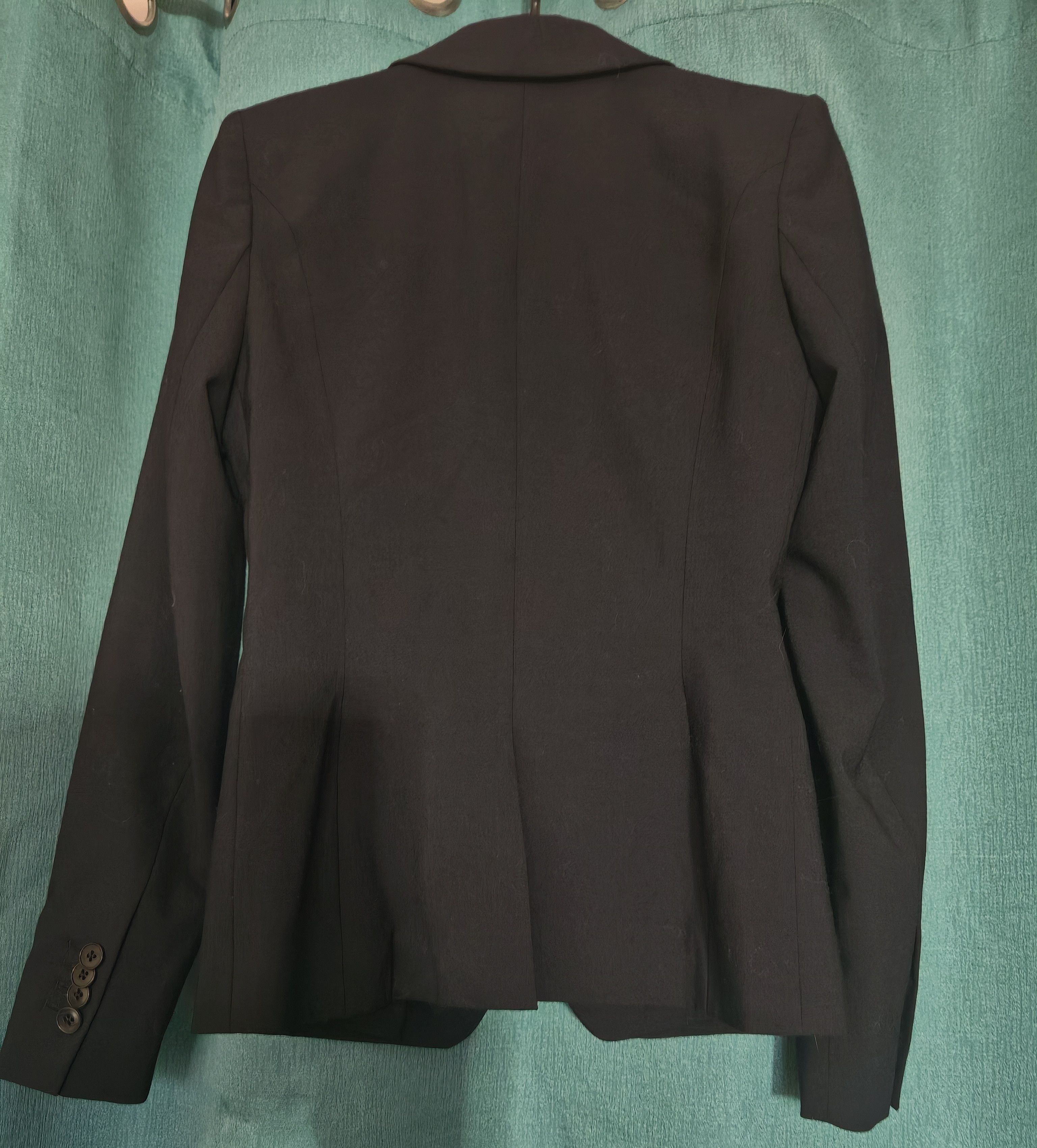 DRYKORN DRYKORN Tailored Virgin Wool Black Blazer Jacket Corpcore XS Size XS / US 0-2 / IT 36-38 - 3 Thumbnail