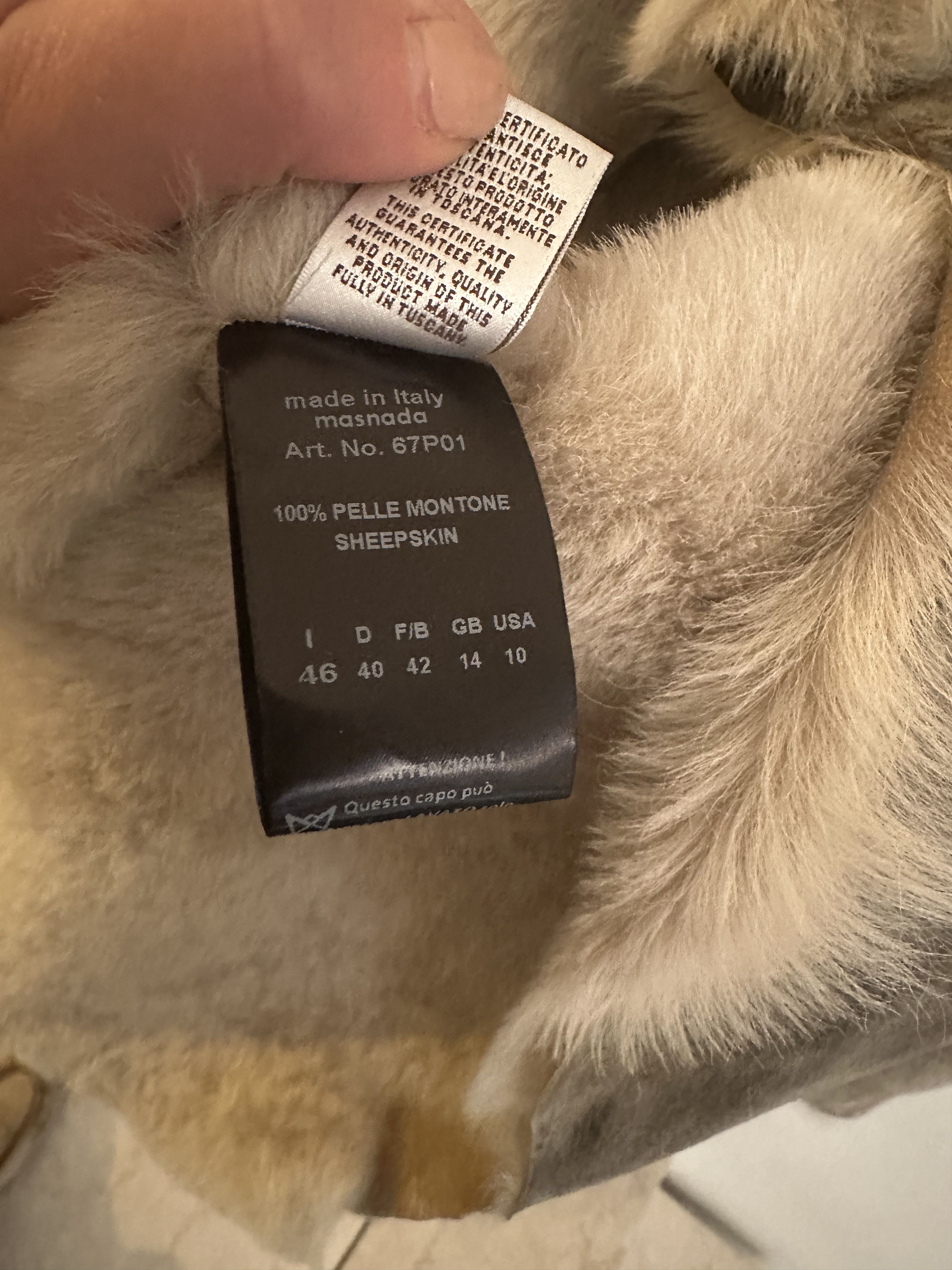 Masnada Sheepskin Coat Size L / US 10 / IT 46 - 7 Thumbnail