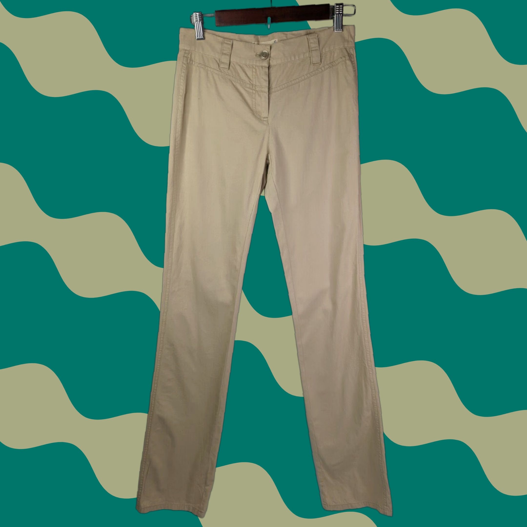 Valentino VALENTINO Beige Cotton Blend Women’s Chinos Pant Size 6 Made in Italy Size 28" / US 6 / IT 42 - 1 Thumbnail