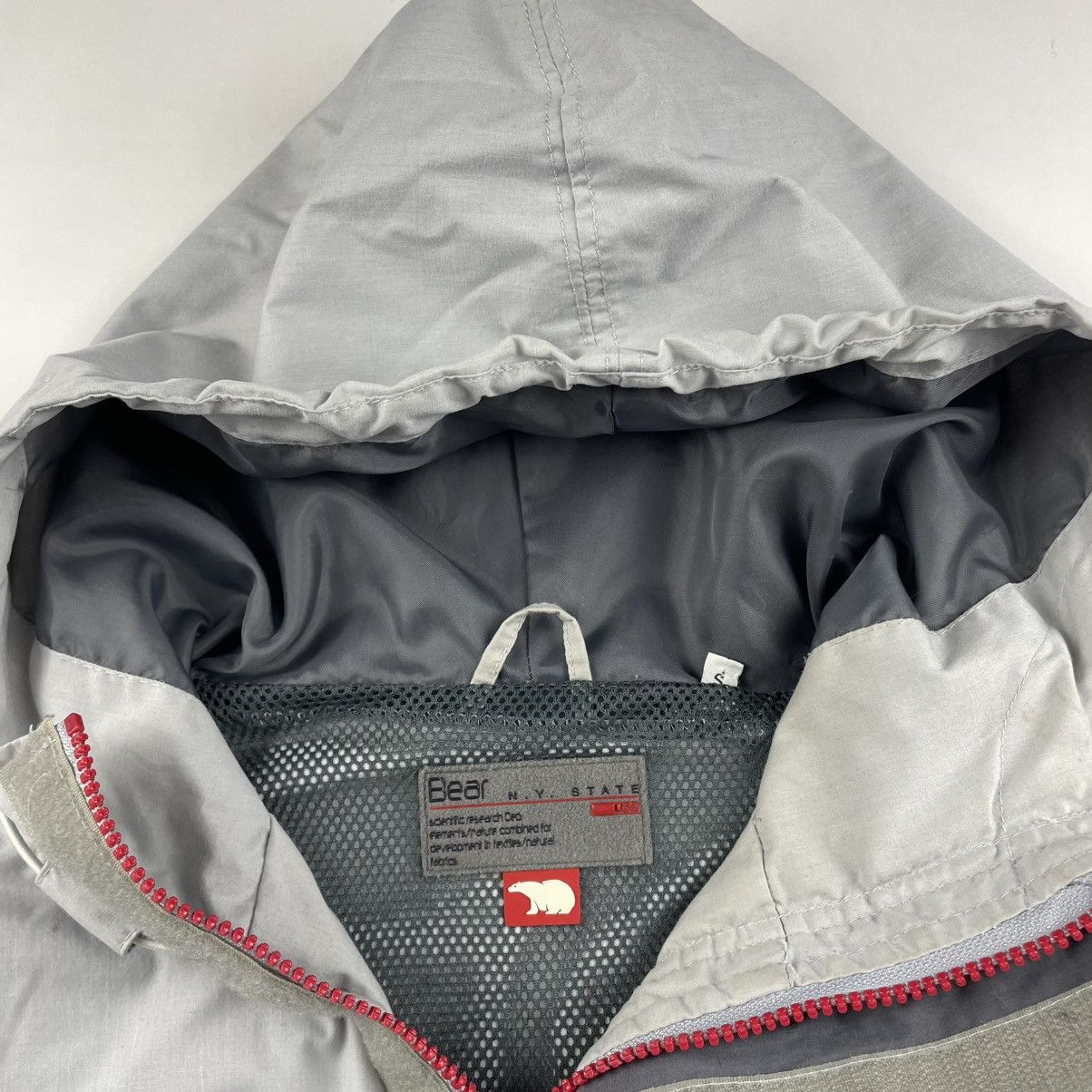 Other Y2K Bear Usa NY State Anorak Jacket Pullover Grey Mens S/M Size US S / EU 44-46 / 1 - 9 Thumbnail