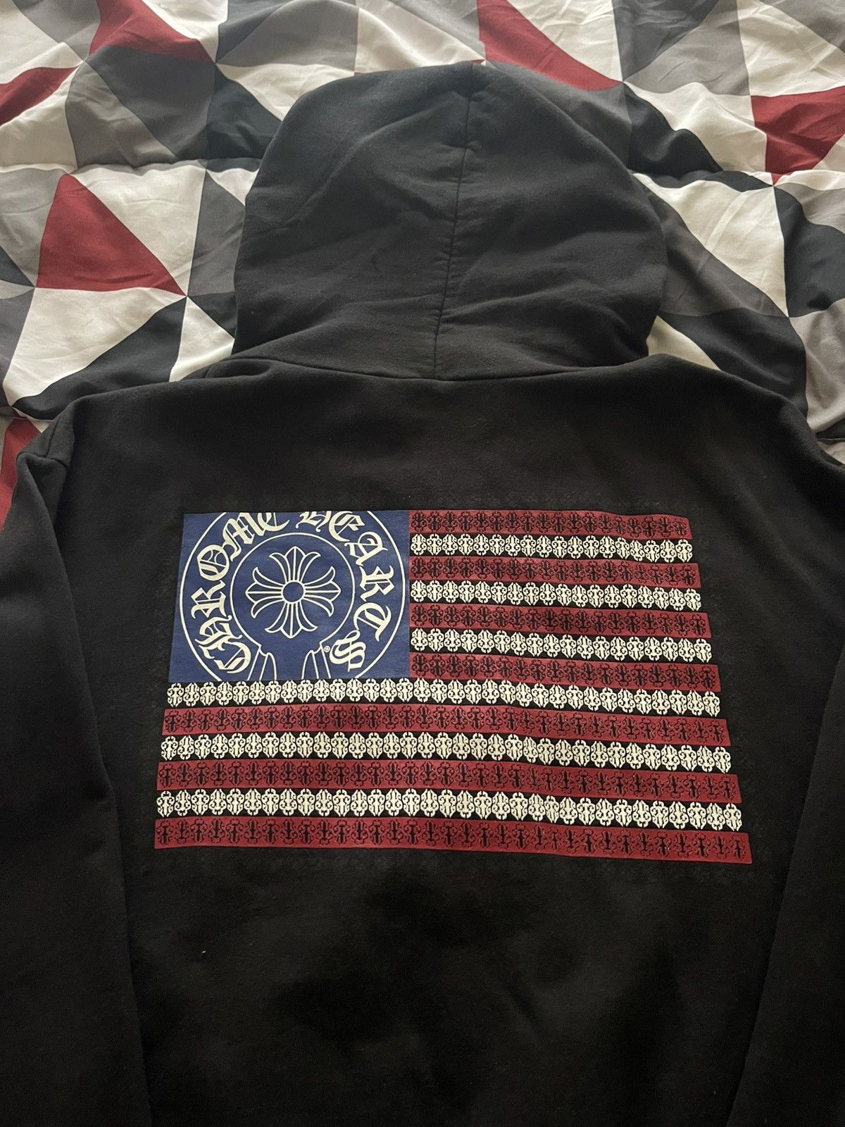 Chrome Hearts Chrome Hearts USA flag Hoodie Size US L / EU 52-54 / 3 - 4 Thumbnail