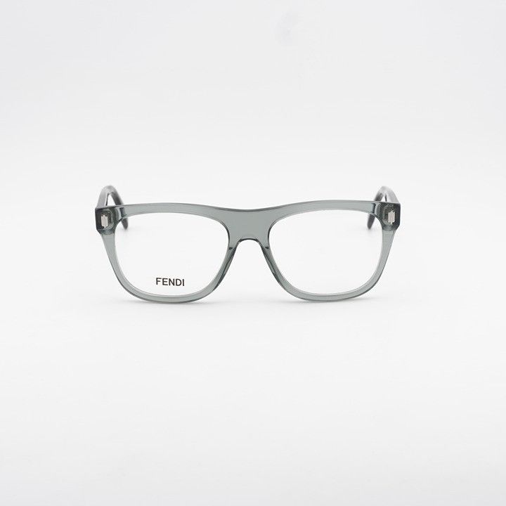 Fendi Fendi FE50070I 020 Eyeglasses Grey 54mm Square Frame Size ONE SIZE - 5 Thumbnail