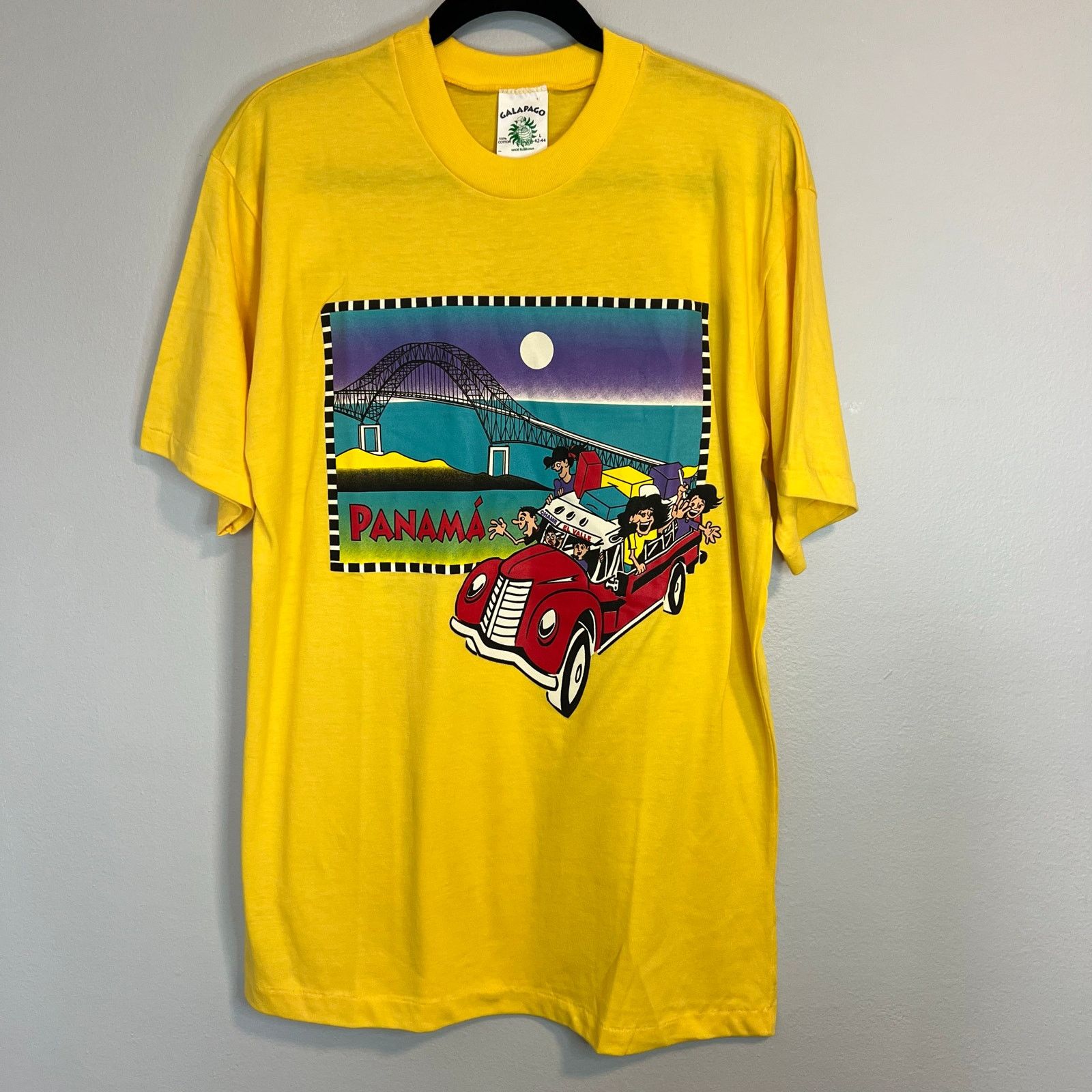 Vintage Vintage Panama Travel Single Stitch 80s T-Shirt Mens Size XL Size US L / EU 52-54 / 3 - 1 Thumbnail