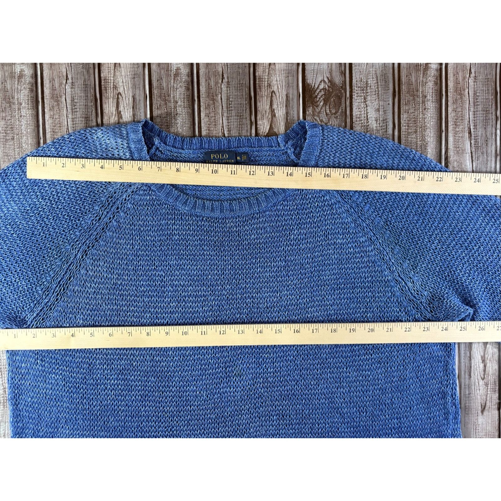 Polo Ralph Lauren Polo Ralph Lauren loose knit 100% Linen Sweater top size XL Size XL / US 12-14 / IT 48-50 - 6 Thumbnail