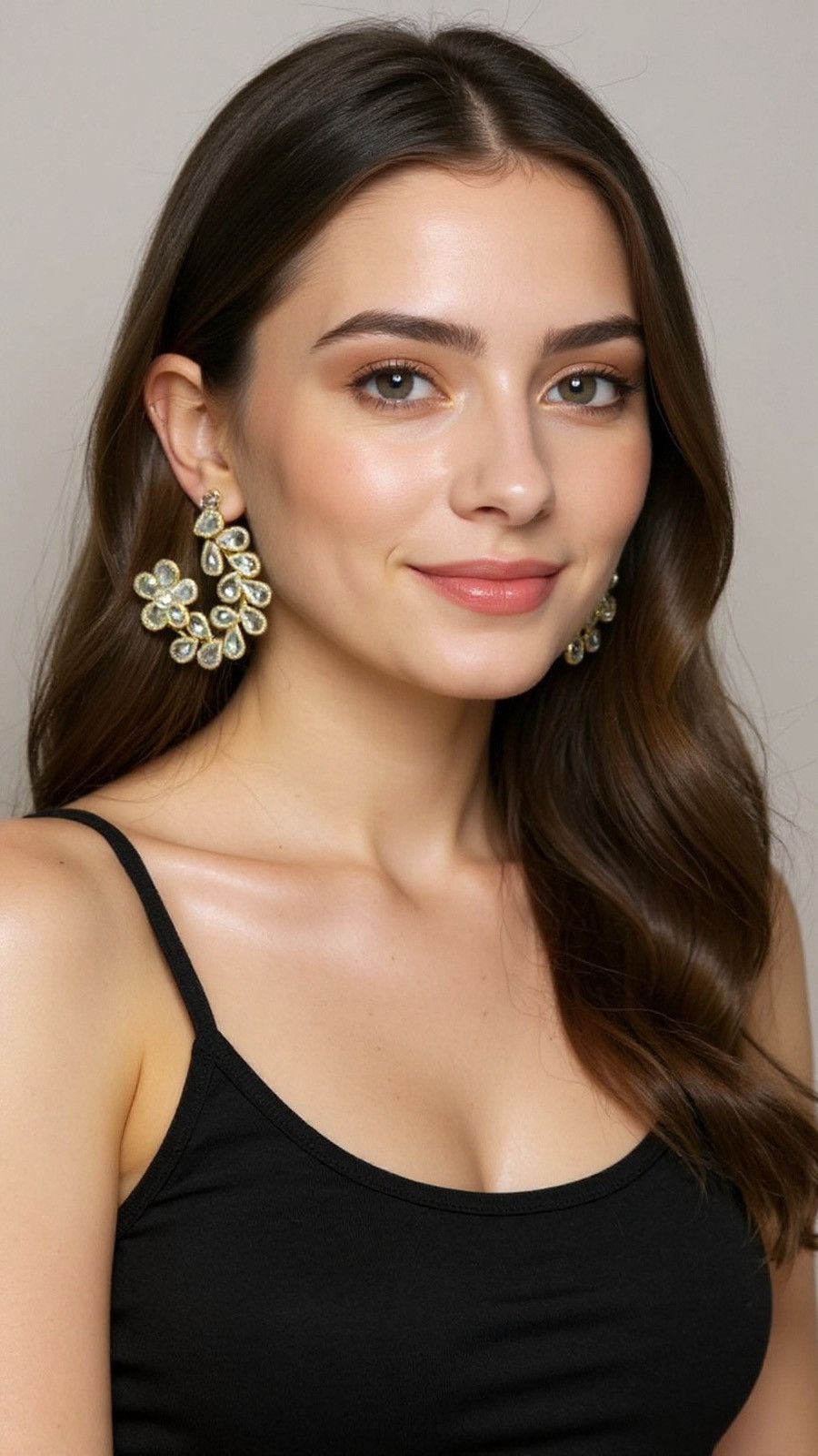 Other Anti Tarnish Golden Statement Dangler Earrings Size ONE SIZE - 5 Thumbnail