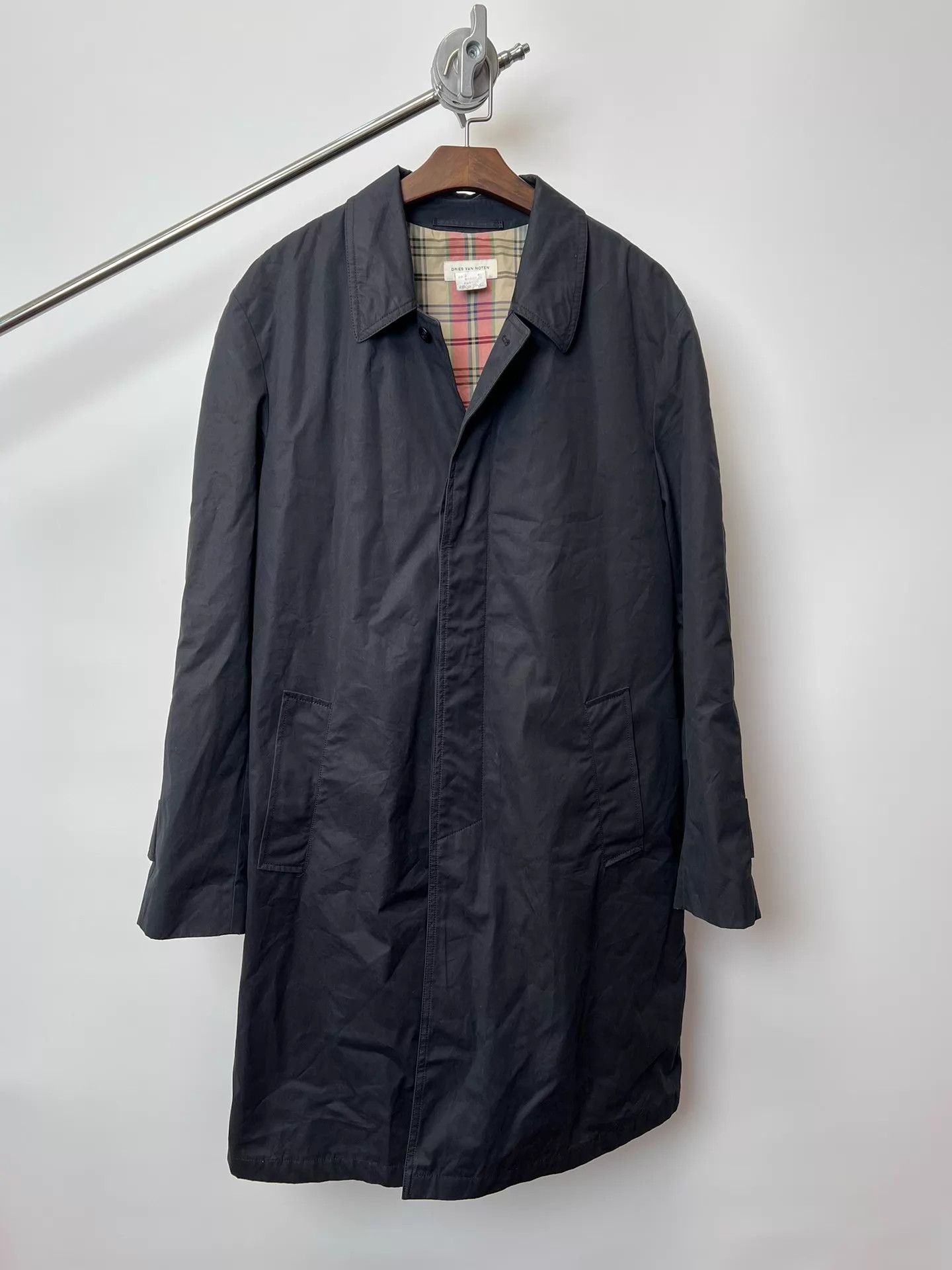 Dries Van Noten Dries Van Noten 00s checked lining trench coat 52 Size US L / EU 52-54 / 3 - 1 Thumbnail