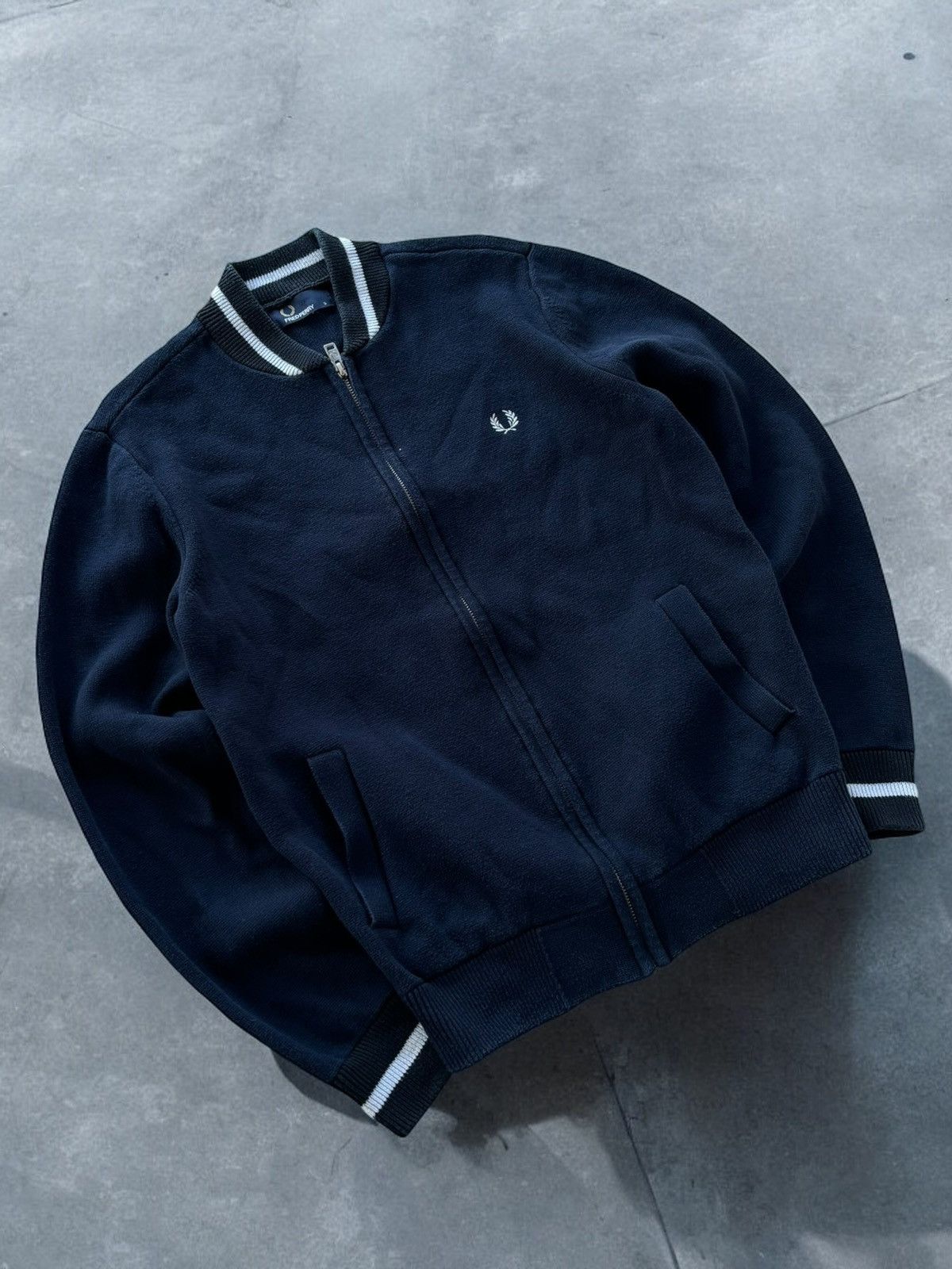 Fred Perry Fred Perry sweatshirt full zip navy blue hoodie sport Size US S / EU 44-46 / 1 - 2 Thumbnail