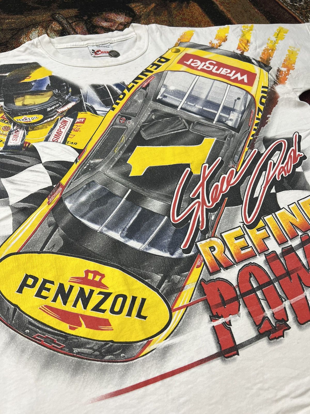NASCAR Vintage NASCAR Steve Pack Pennzoil AOP Tee Size US L / EU 52-54 / 3 - 1 Thumbnail