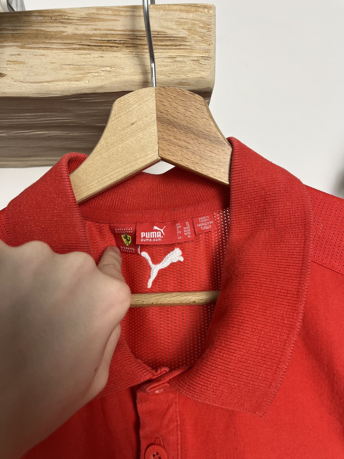 Ferrari × Puma Puma racing ferrari formula 1 amd red polo shirt y2k Size US XL / EU 56 / 4 - 3 Thumbnail