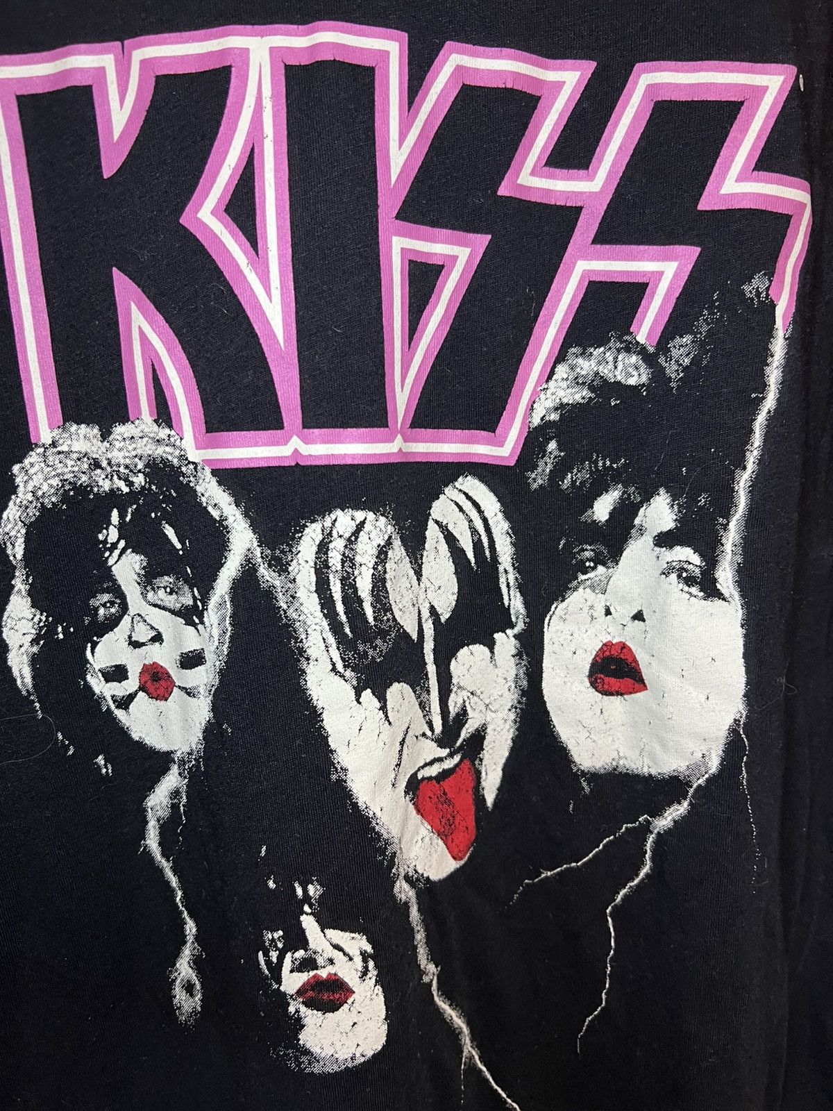 KISS KISS pink raglan sleeve shirt Size US XL / EU 56 / 4 - 6 Thumbnail