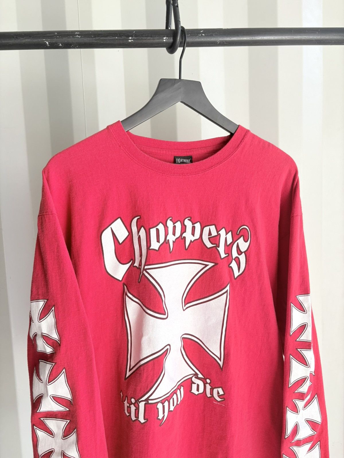 Vintage Vintage Choppers 4 Life Shirt Faded Distress Grunge Band Size US XL / EU 56 / 4 - 2 Thumbnail