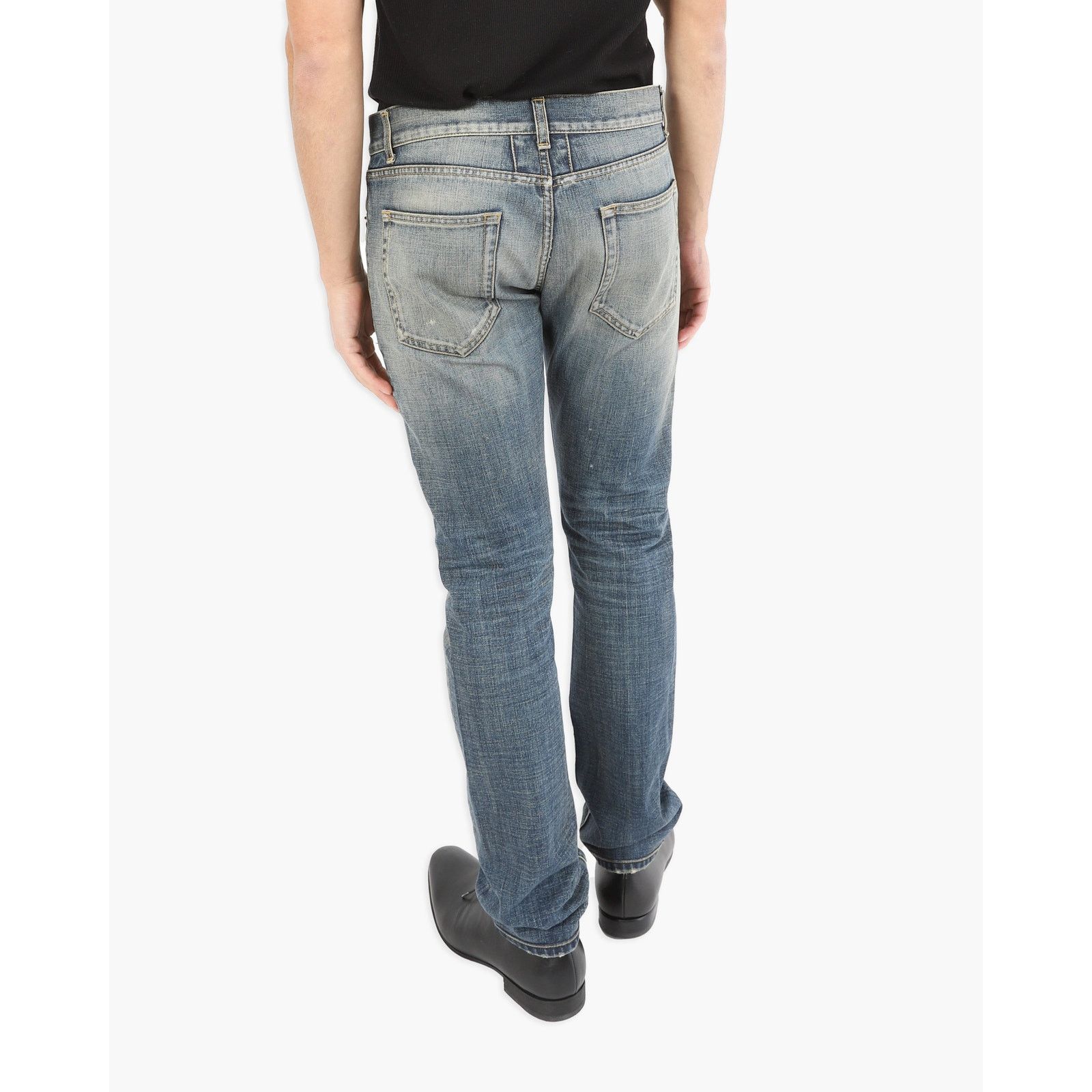 Saint Laurent Paris FW13 Slim Fit Denim in Mud Washed Denim D01 Size US 32 / EU 48 - 6 Thumbnail