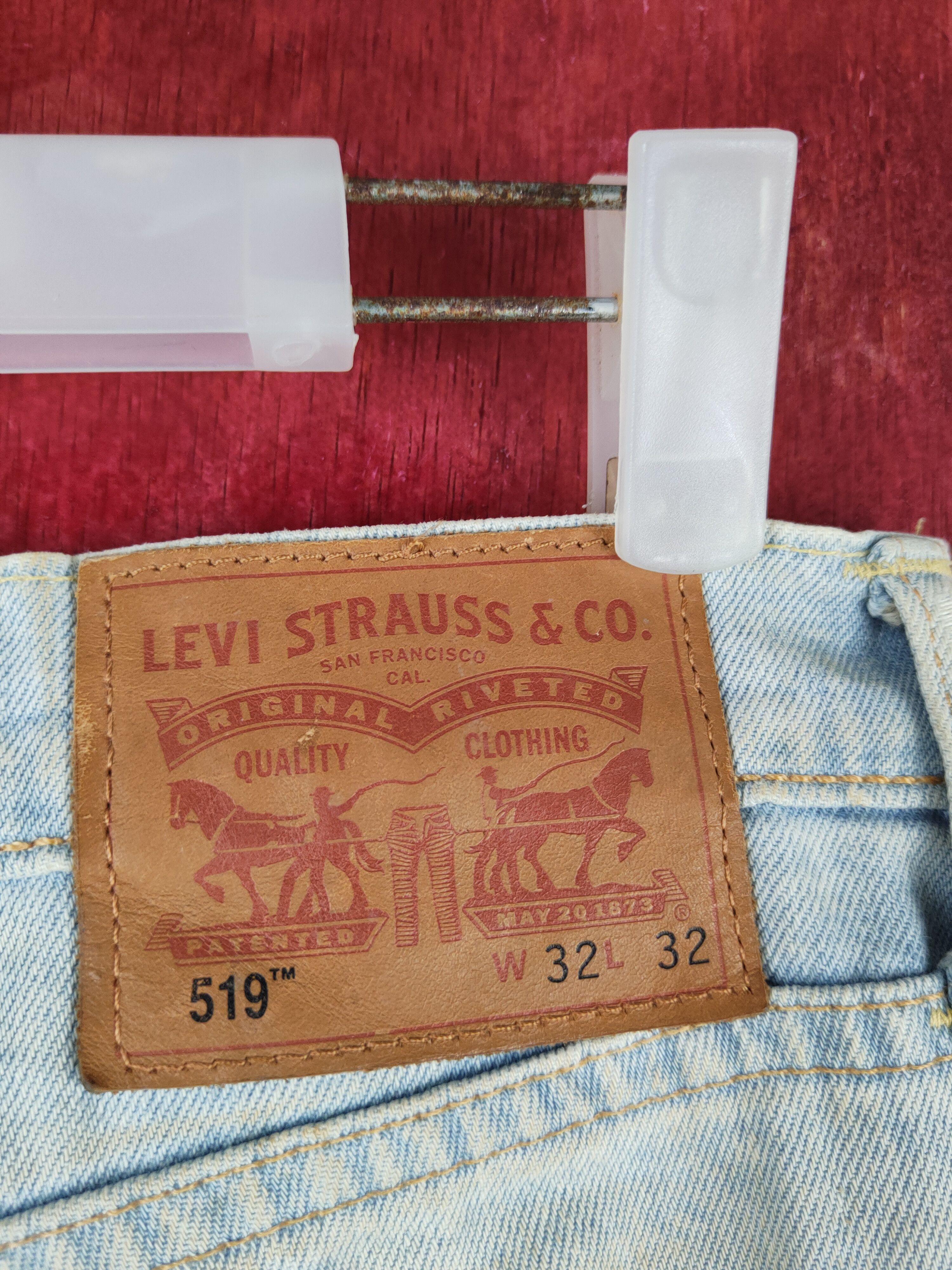 Levi's 519 Levi's Blue Faded vintage Skinny Denim #S1413 Size US 32 / EU 48 - 10 Thumbnail