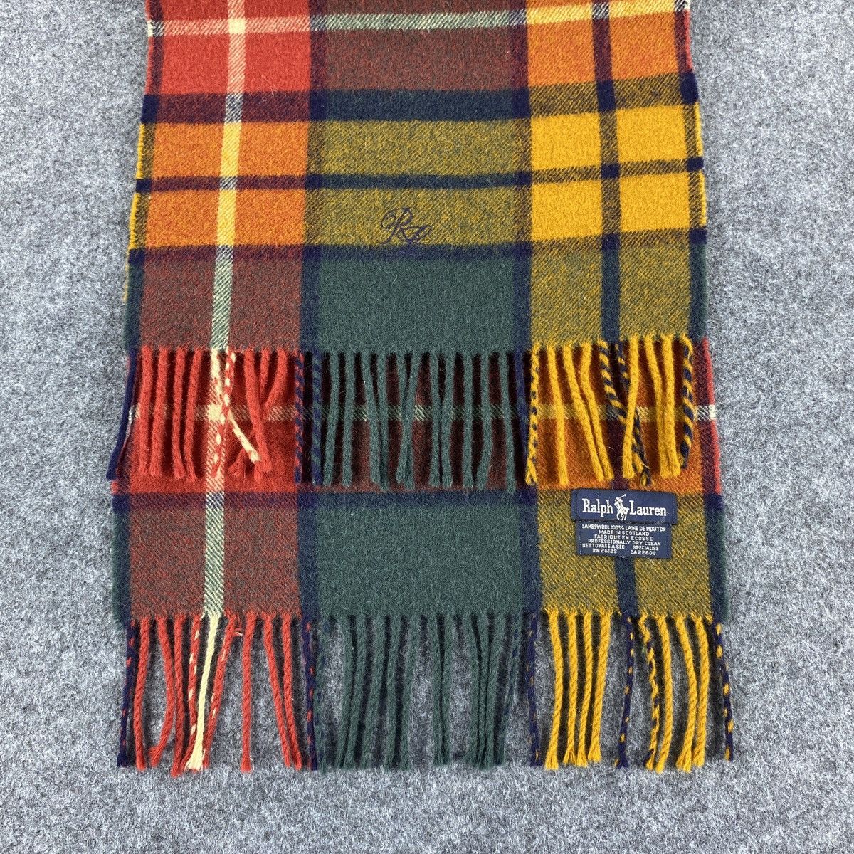Ralph Lauren × Vintage Ralph Lauren Scarf # Muffler # Neckwear # D645 Size ONE SIZE - 6 Thumbnail