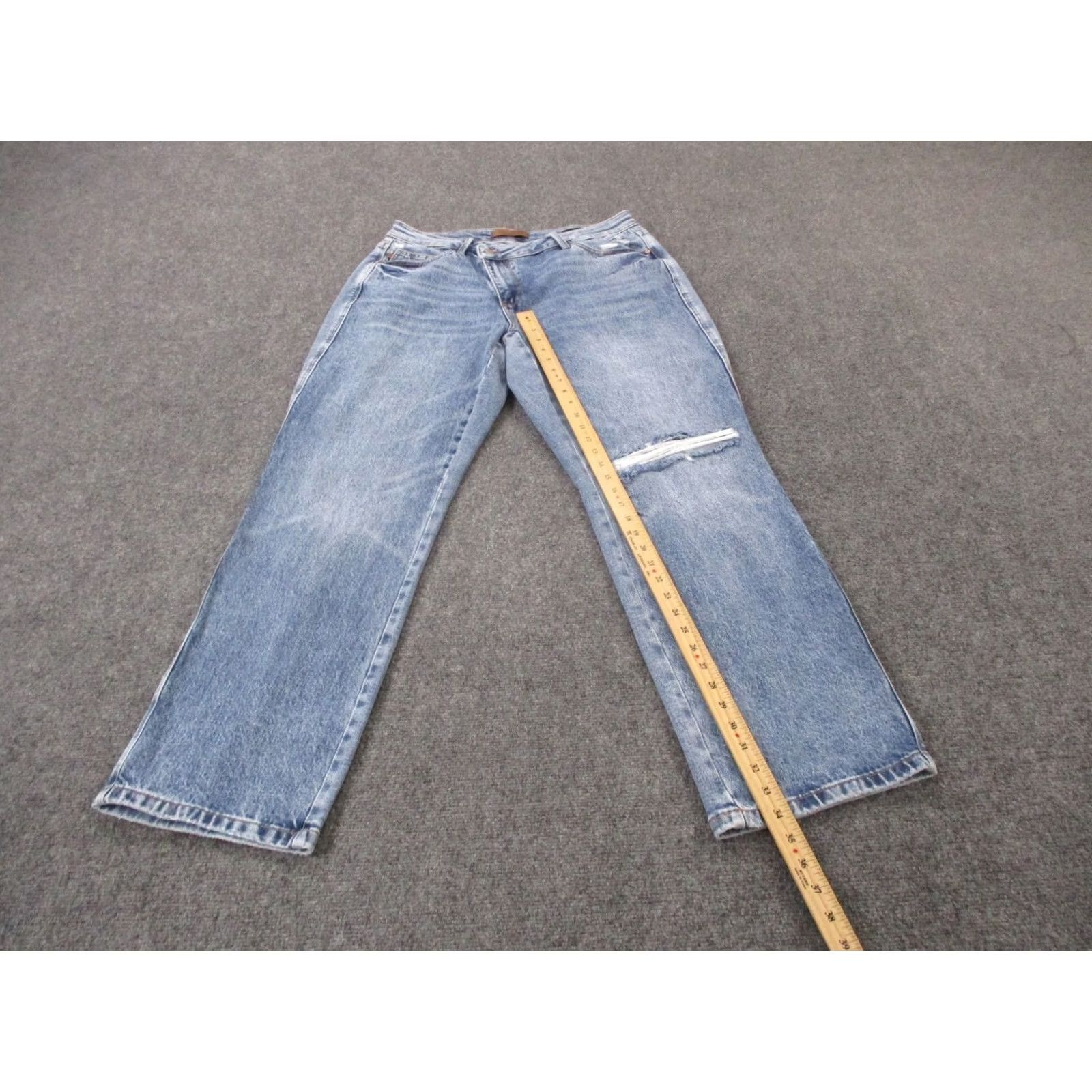 Vintage Judy Blue Jeans Womens 14W Blue Dad Jean Preppy Casual Y2K Faded Stretch Plus Jeans Size 24" / US 00 / IT 34 - 3 Thumbnail