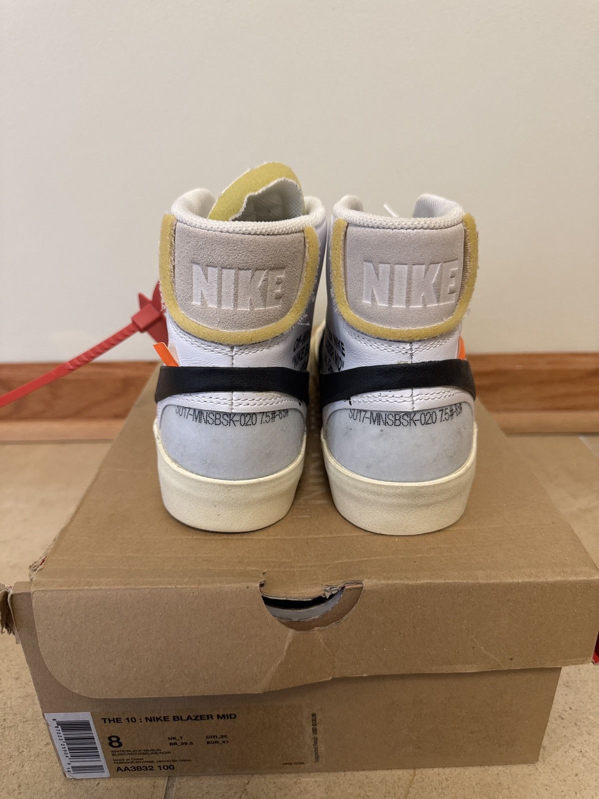 Nike × Off-White Nike Blazer Mid Off-White – US Men’s 8 | OG All | Worn Once Size US 8 / EU 41 - 3 Thumbnail
