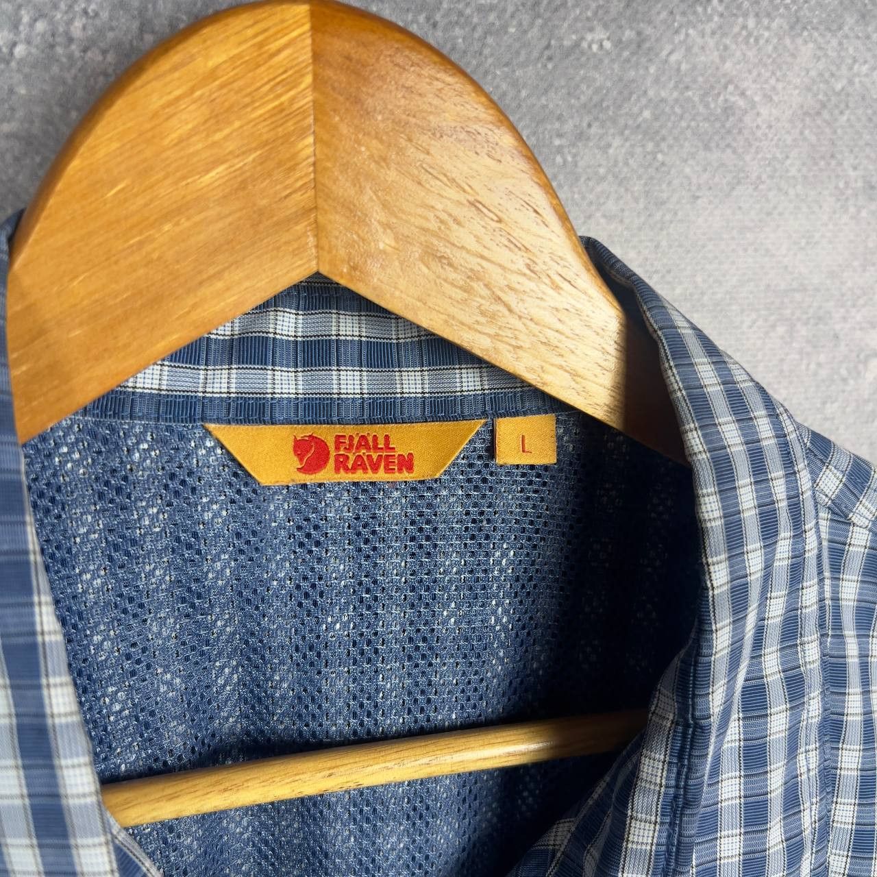 Fjallraven Fjallraven Shirt Plaid Men's Size L Blue Short Sleeve` Size US L / EU 52-54 / 3 - 4 Thumbnail