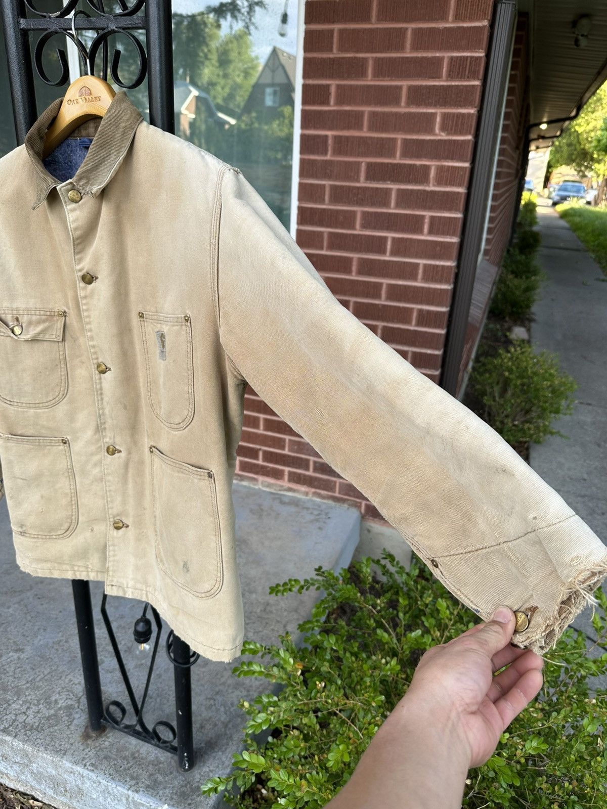 Carhartt Vintage 70s Carhartt C01 BRN Chore Coat 42 Large MADE IN USA Size US L / EU 52-54 / 3 - 3 Thumbnail