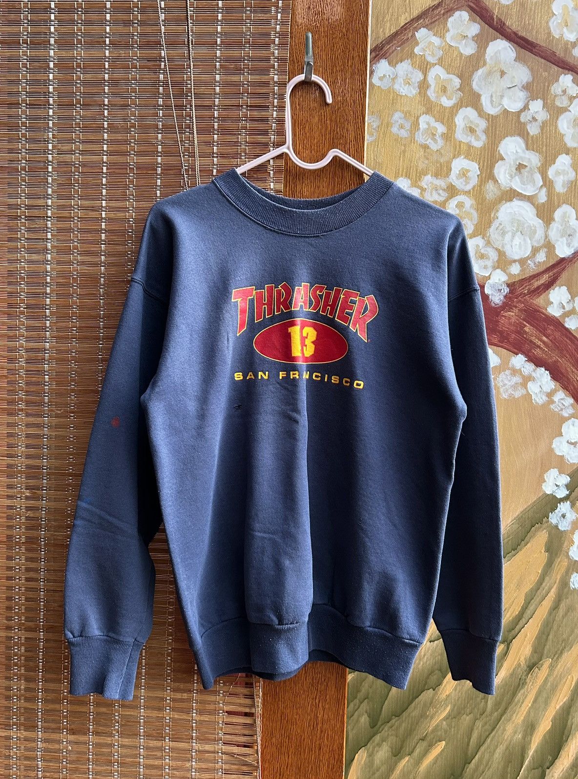 Thrasher 90’s Thrasher Magazine 13 San-Francisco Stained Sweatshirt Size US S / EU 44-46 / 1 - 1 Thumbnail