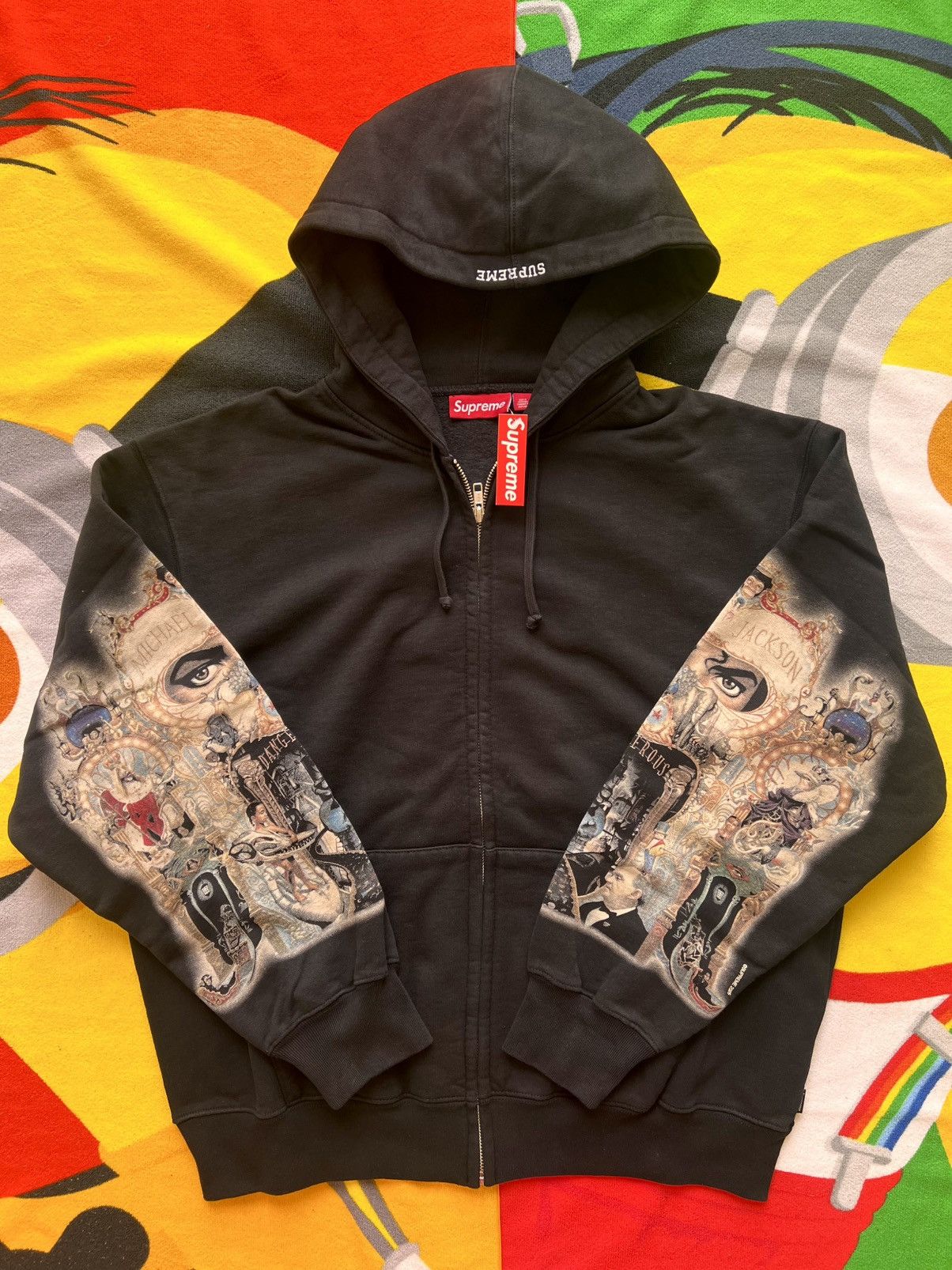 Supreme Supreme Michael Jackson Dangerous Zip Up Hooded Sweatshirt Size US XL / EU 56 / 4 - 3 Thumbnail