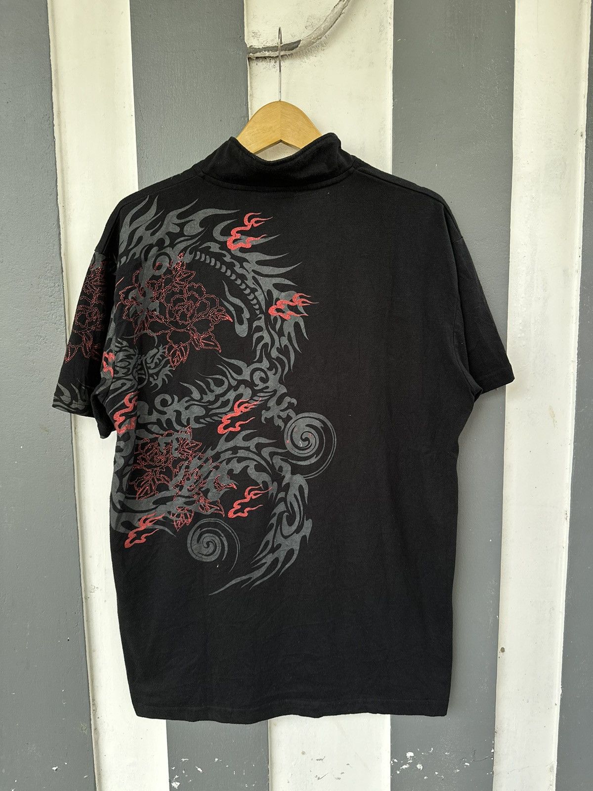 Beauty Beast CRAZY SHIRT BIG DRAGON FRONT AND BACK SICK YAKUZA STYLE Size US XL / EU 56 / 4 - 3 Thumbnail