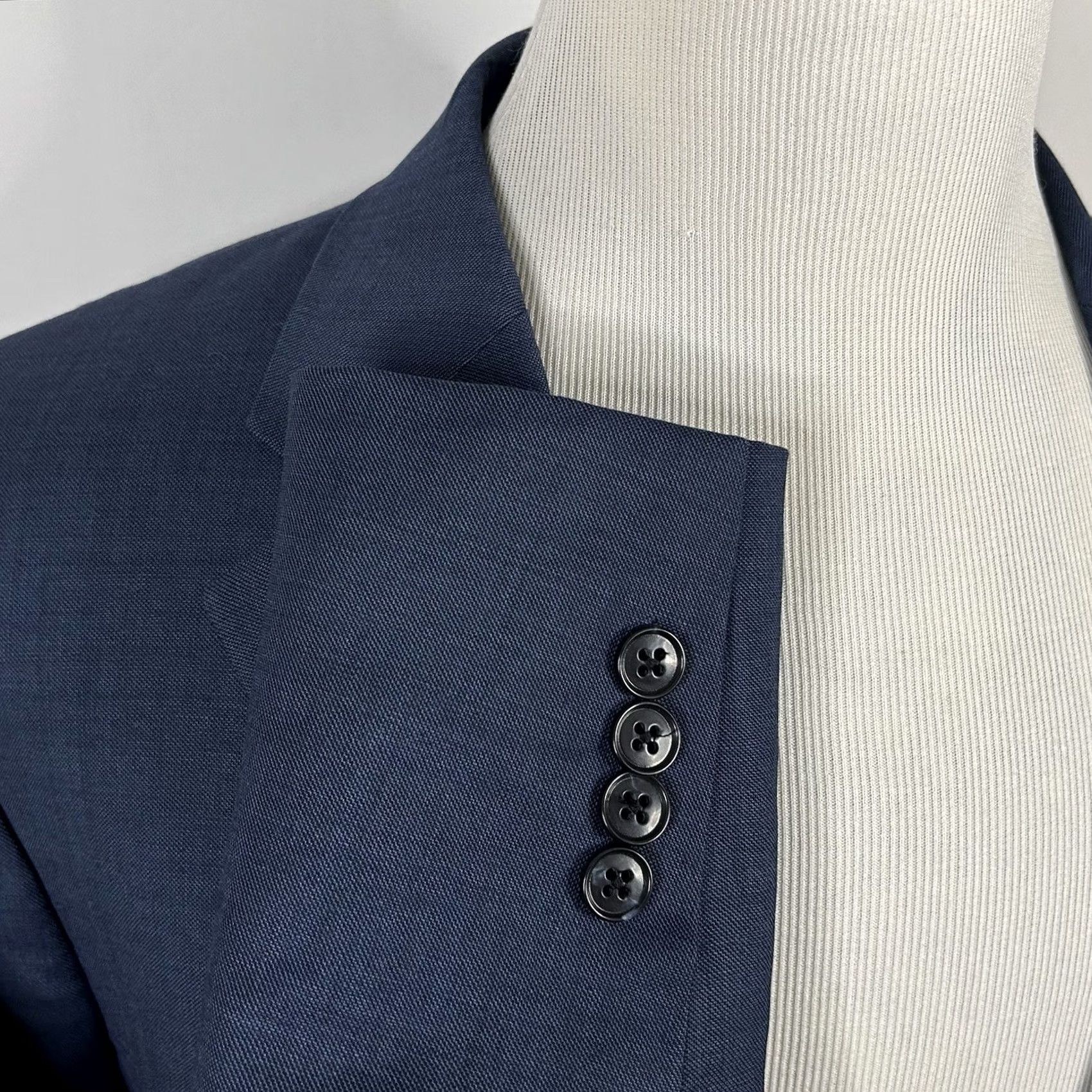 Jos. A. Bank Jos A Bank Sport Coat 46L Regal Fit 100% Wool Blue Two-Button Lined Vented Mens Regular Jacket Coat Size US XS / EU 42 / 0 - 5 Thumbnail